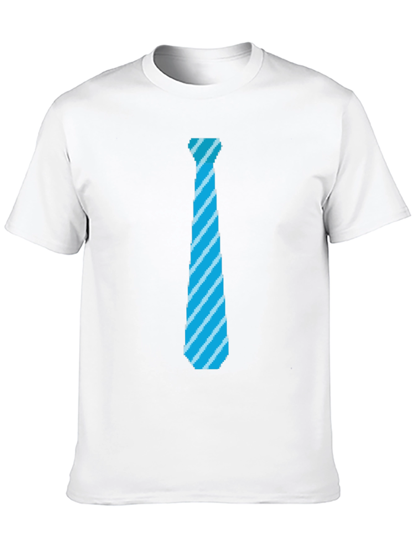 Pixel Tie Graphic T-Shirt - Fun Retro Design