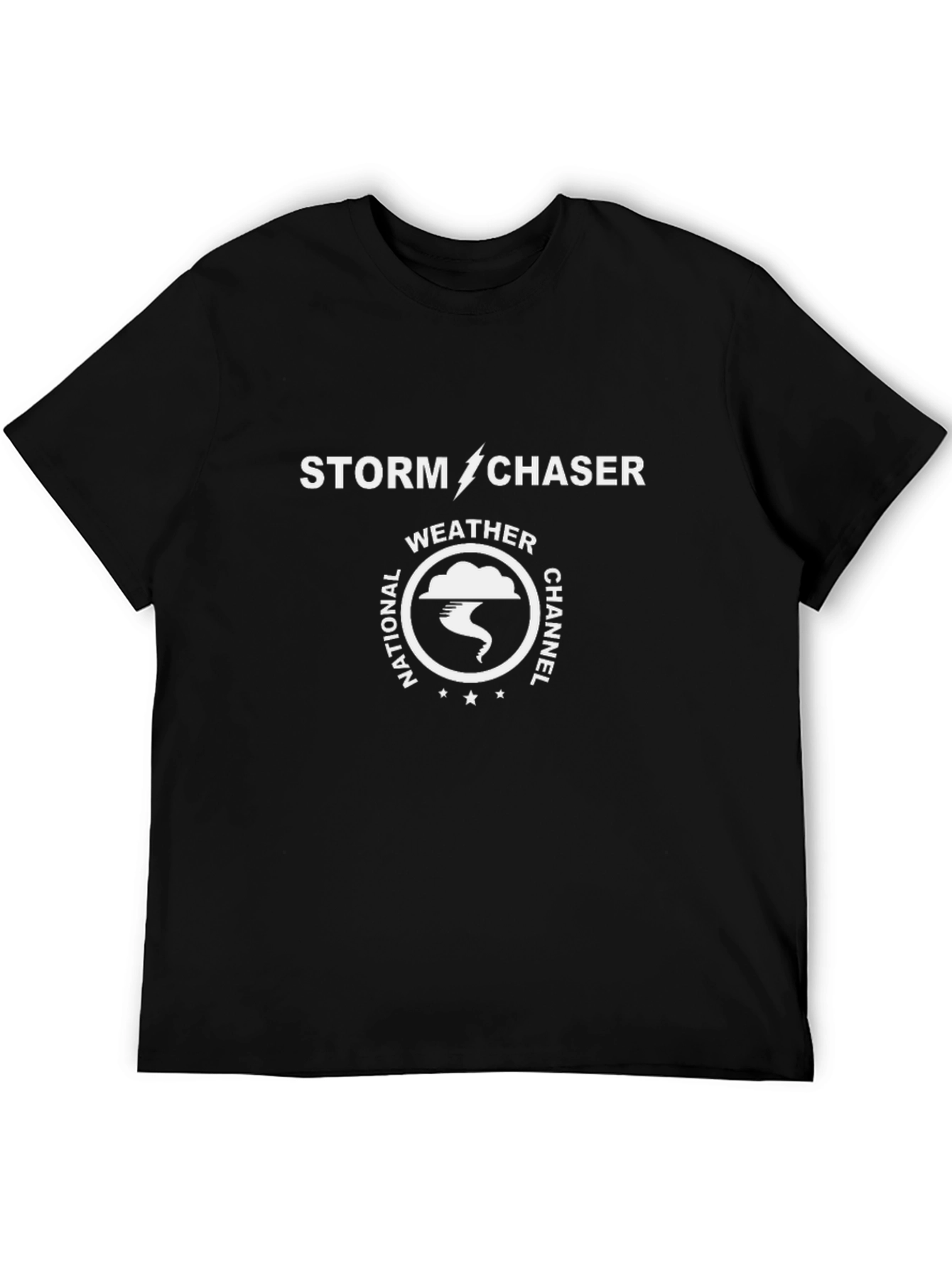 Storm Chaser Weather Channel Black T-Shirt