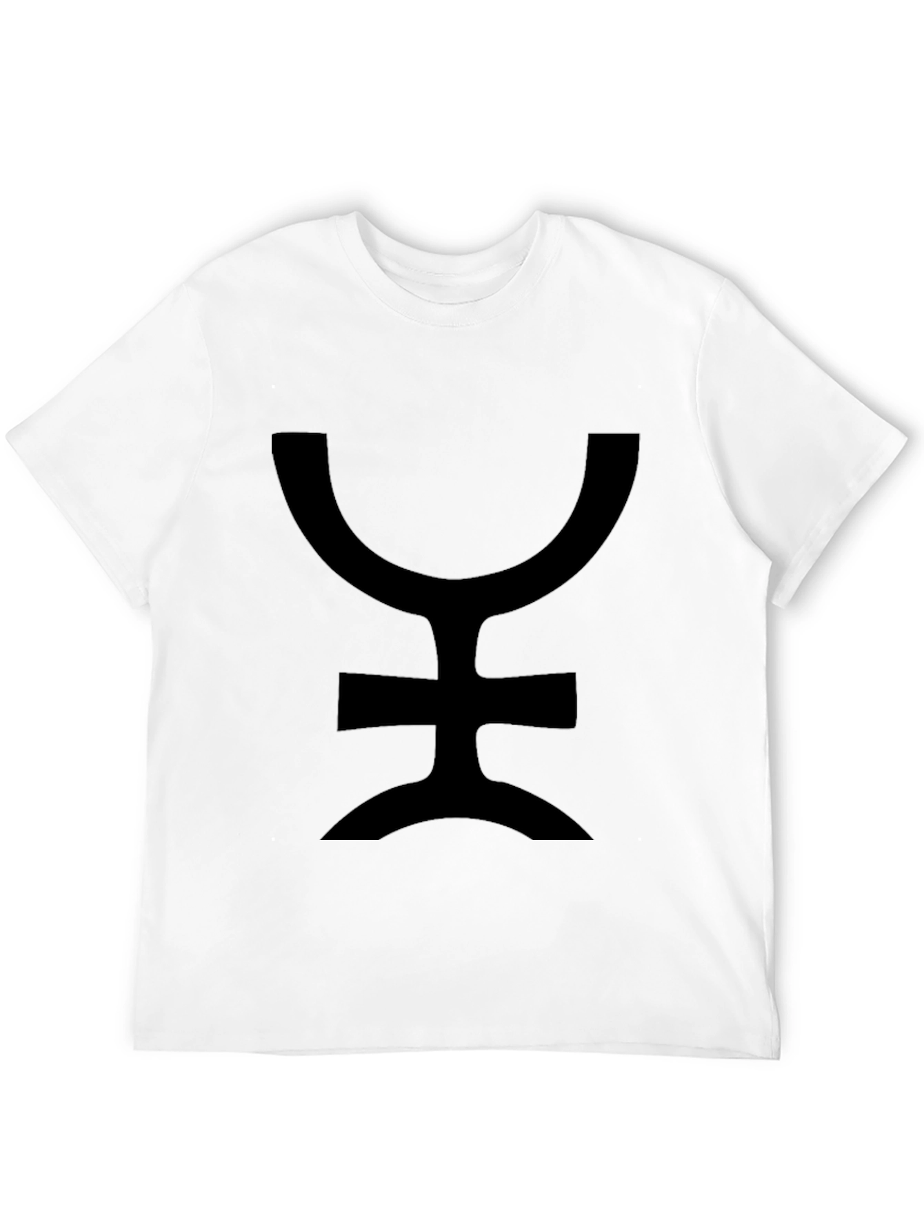 Unique Symbol Graphic Print Black T-Shirt