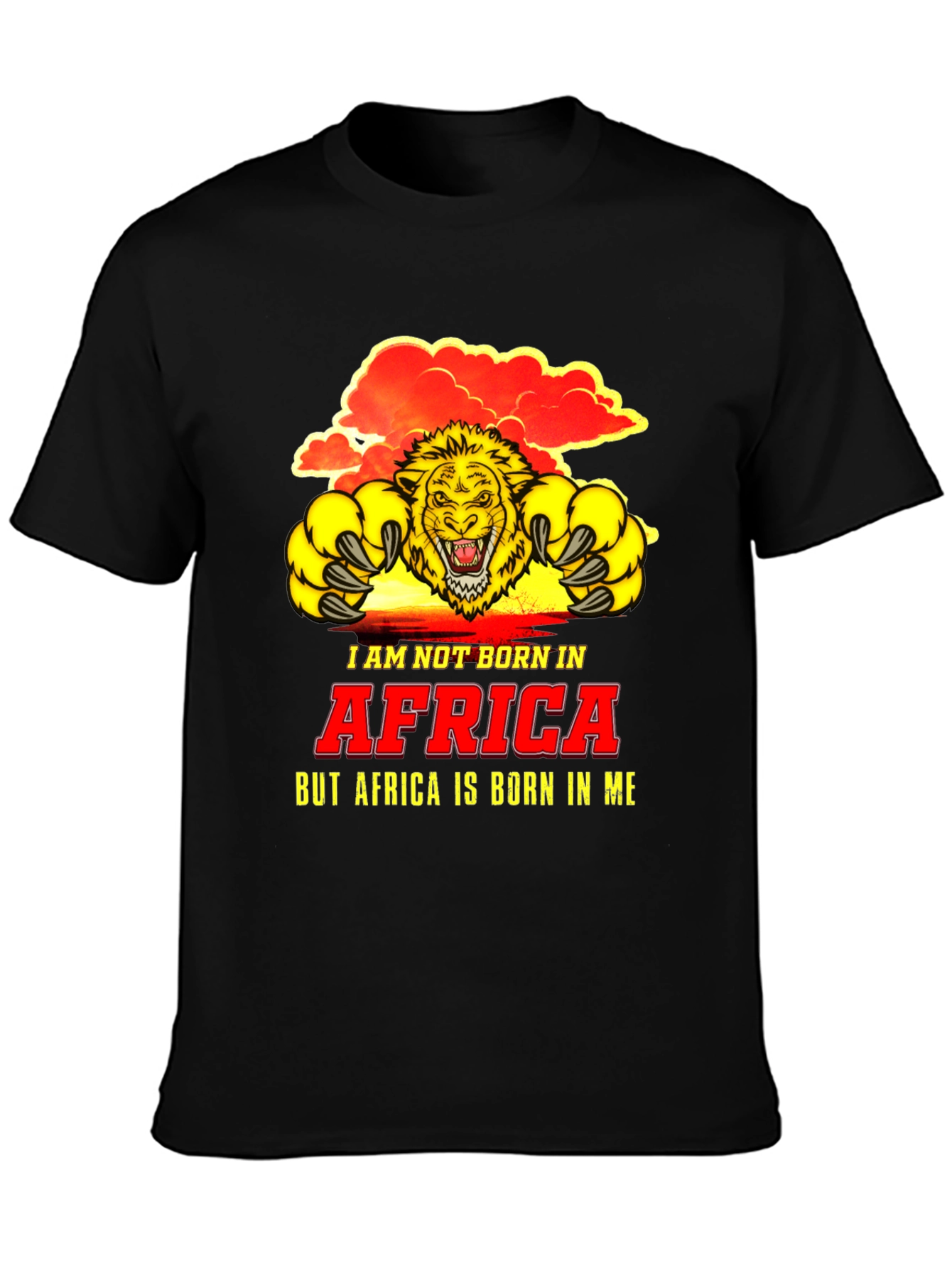 Africa Lion Graphic Tee - Born in Me