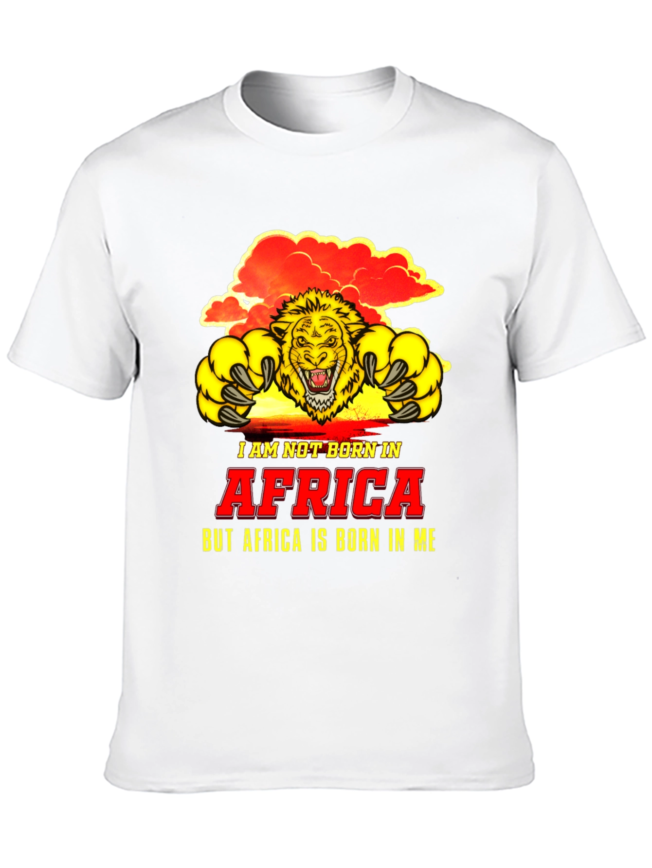 Africa Lion Graphic Tee - Born in Me