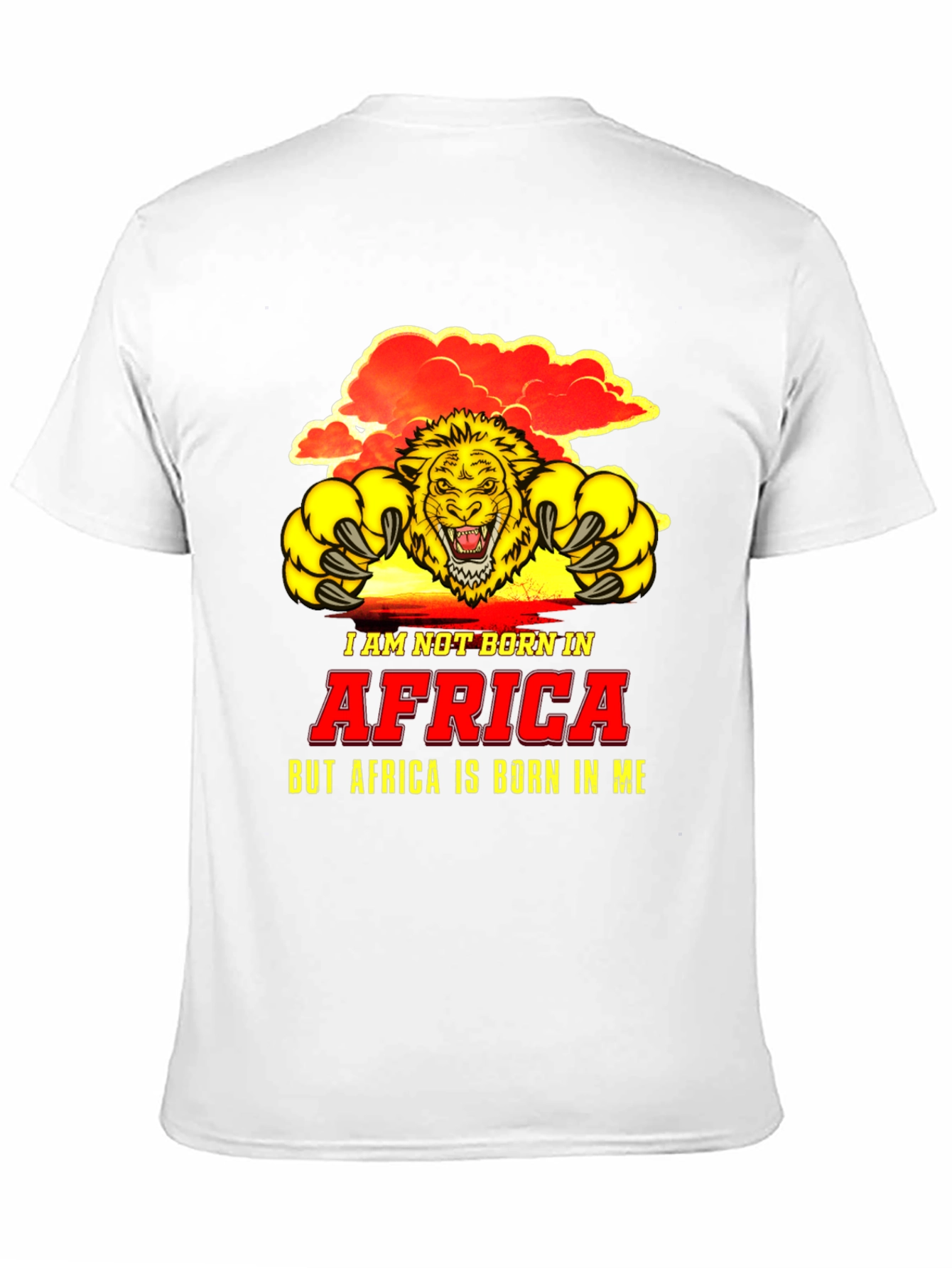 Africa Lion Graphic Tee - Born in Me