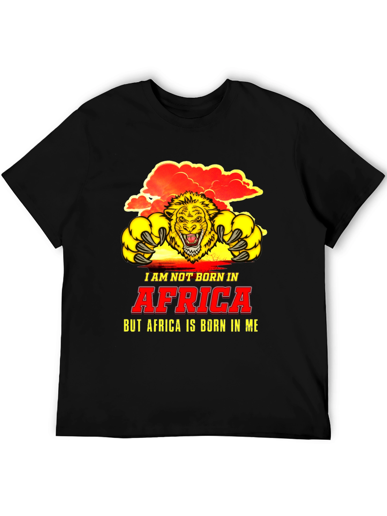 Africa Lion Graphic Tee - Born in Me