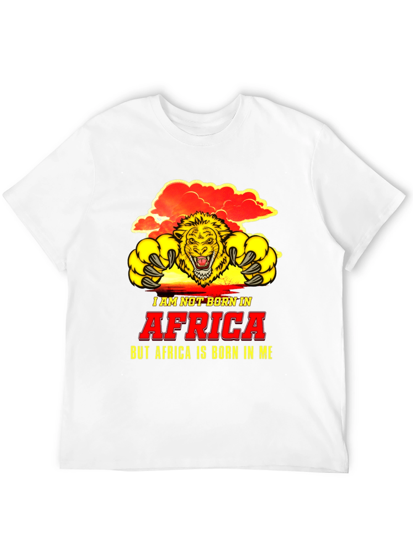 Africa Lion Graphic Tee - Born in Me