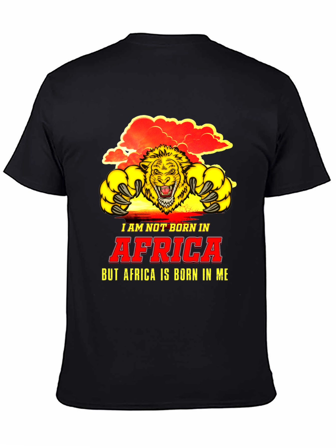 Africa Lion Graphic Tee - Born in Me