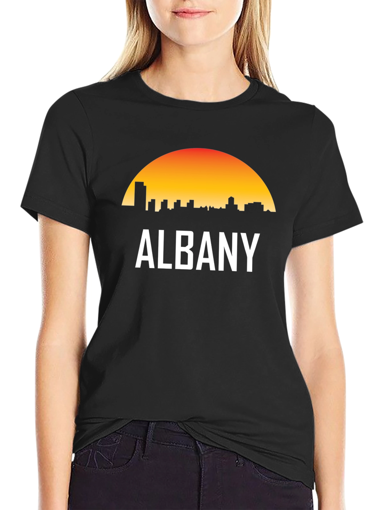 Albany Skyline Sunset T-Shirt
