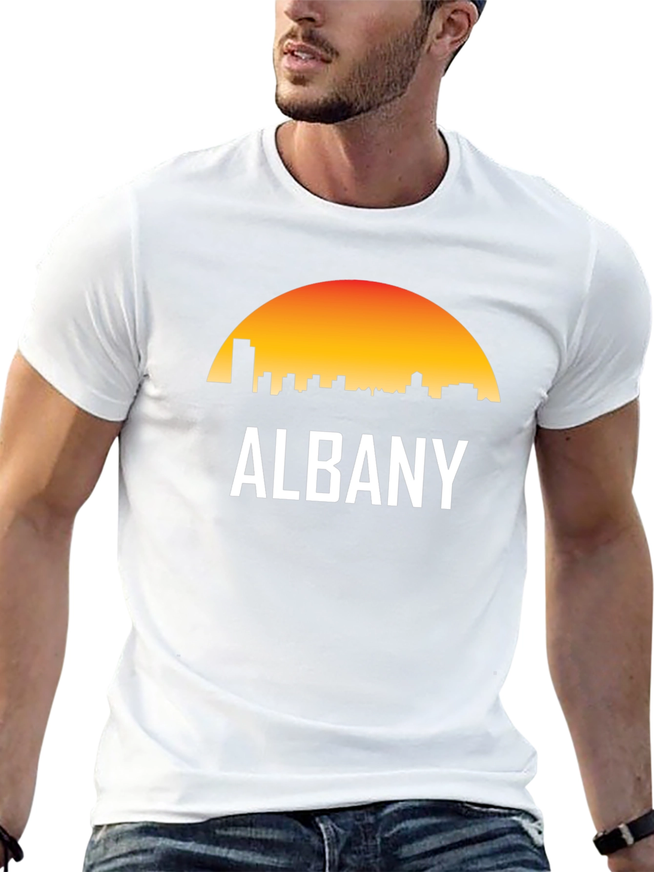 Albany Skyline Sunset T-Shirt