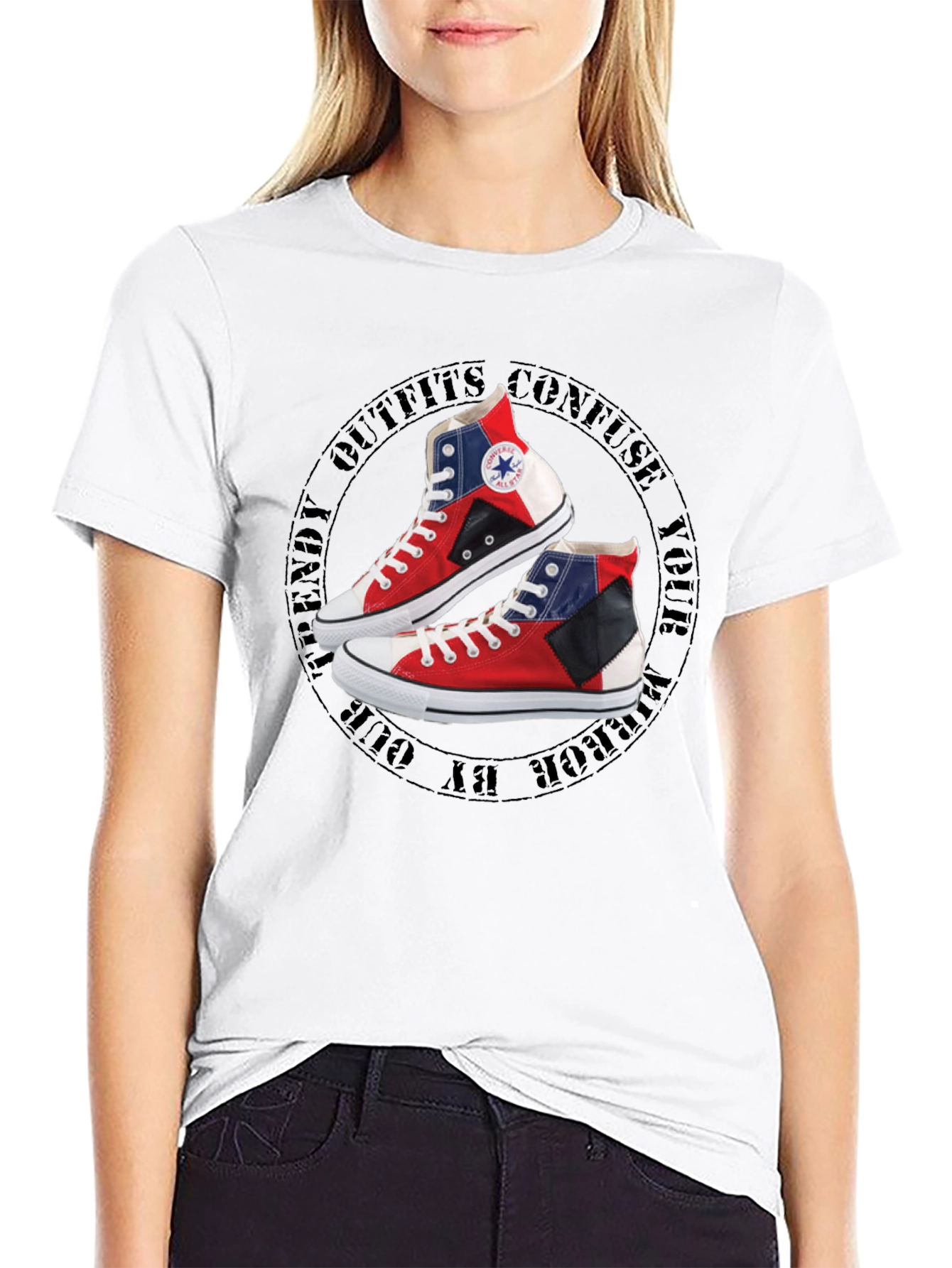 Trendy Outfit Confuse Mens T-Shirt