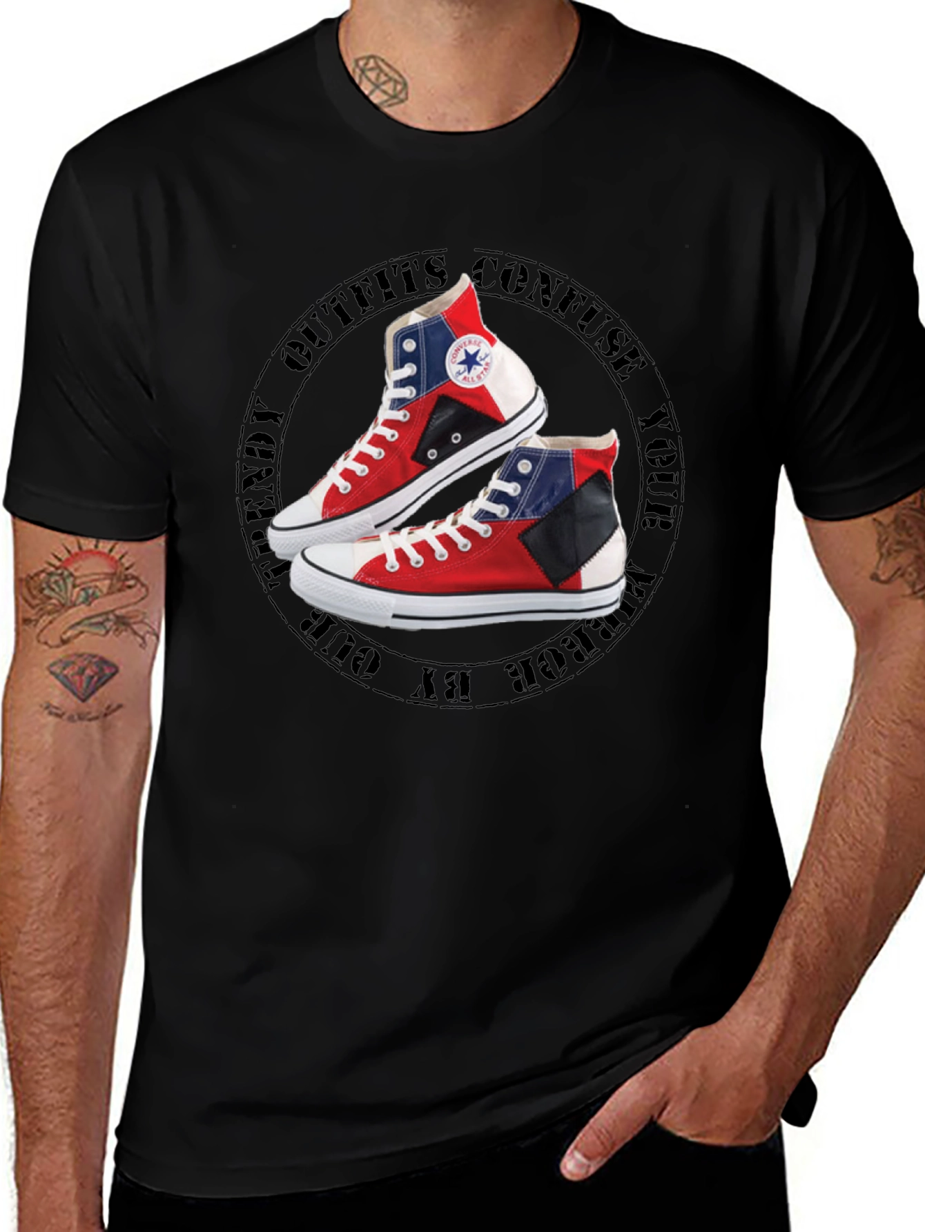 Trendy Outfit Confuse Mens T-Shirt