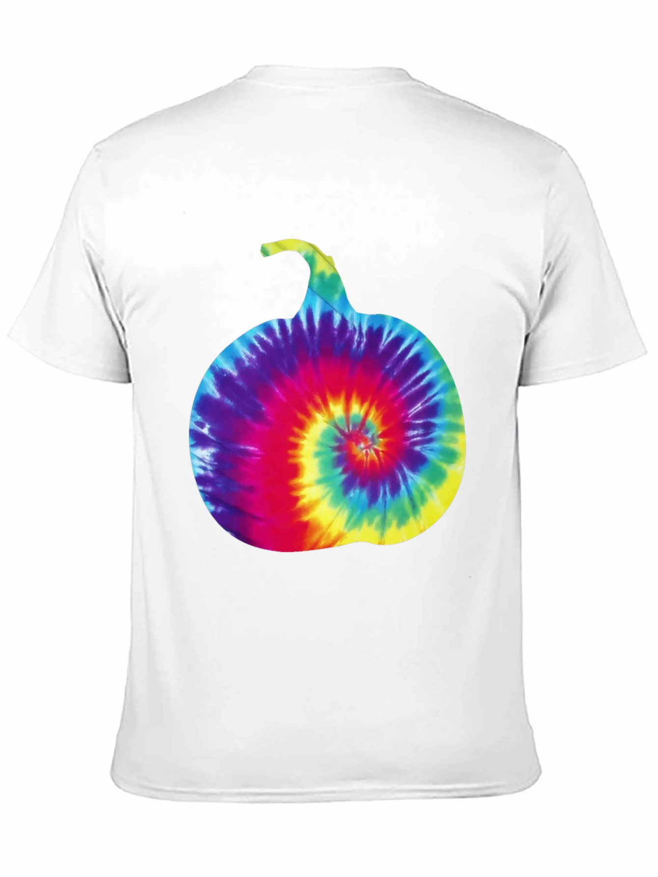 Tie-Dye Pumpkin Graphic Tee - Halloween Style