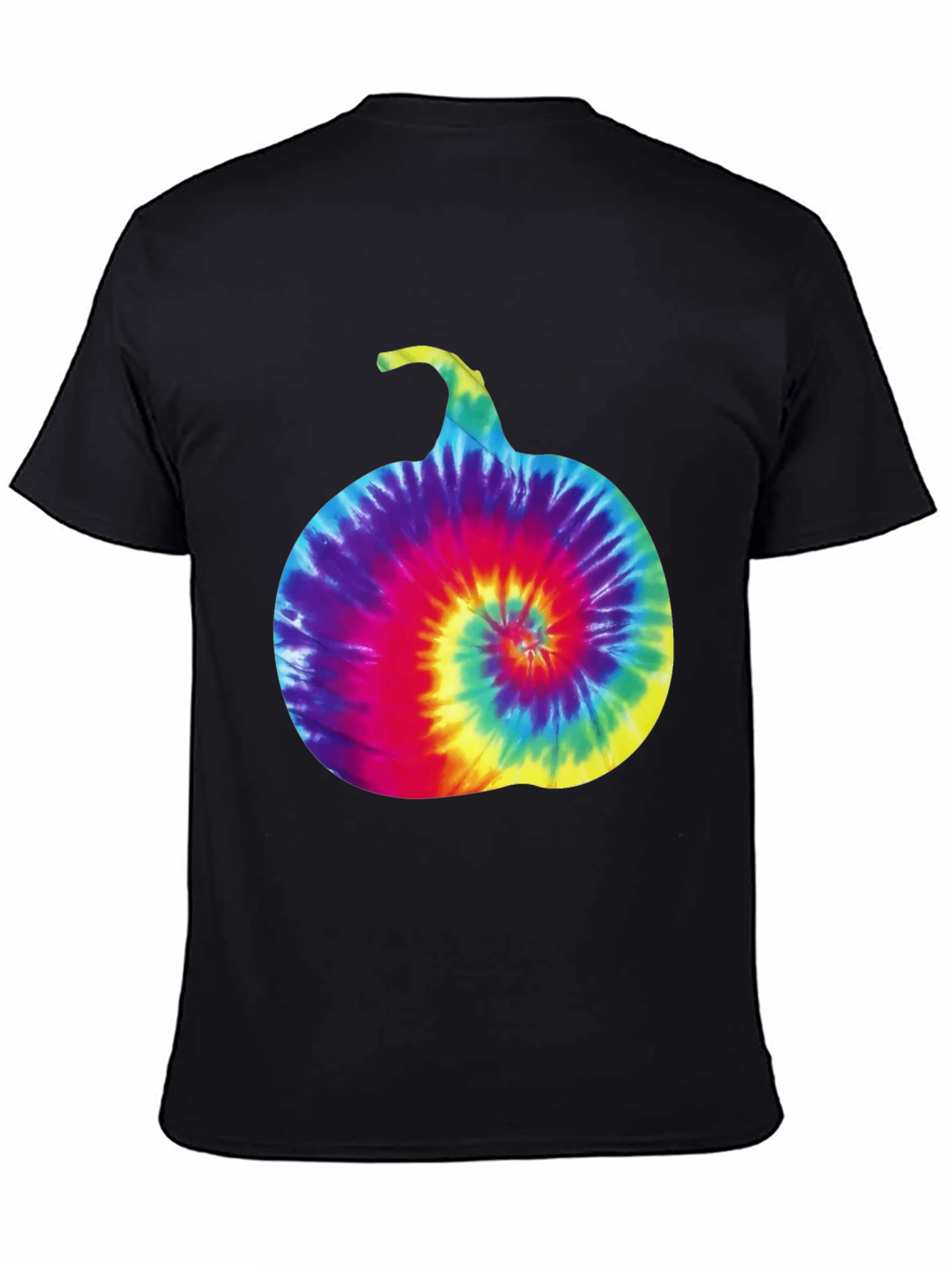 Tie-Dye Pumpkin Graphic Tee - Halloween Style