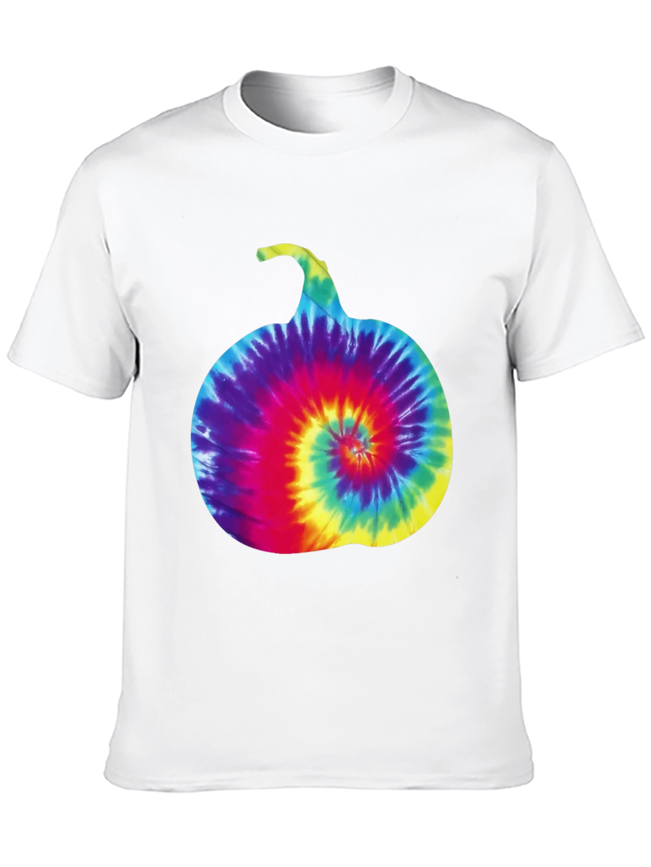 Tie-Dye Pumpkin Graphic Tee - Halloween Style