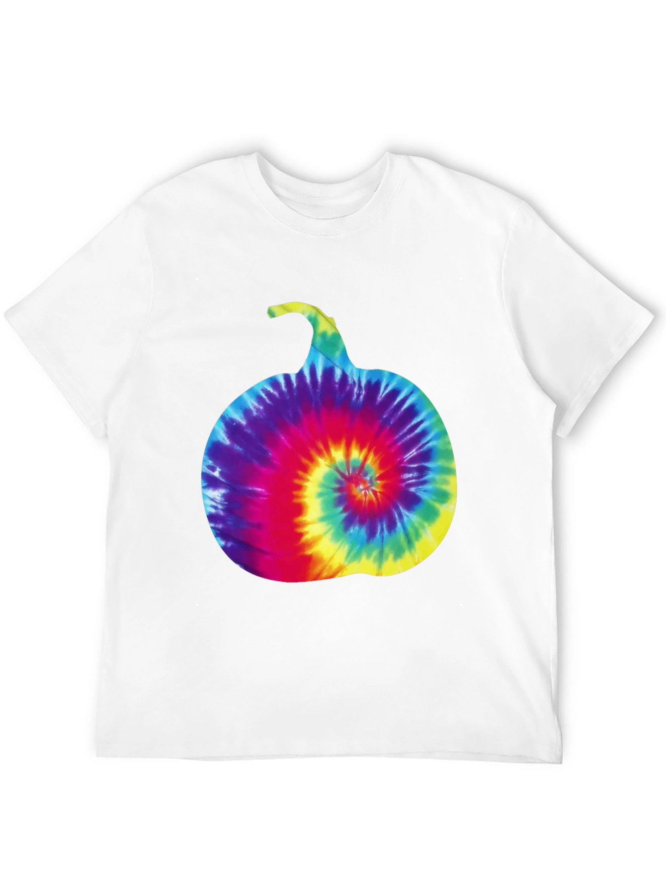Tie-Dye Pumpkin Graphic Tee - Halloween Style