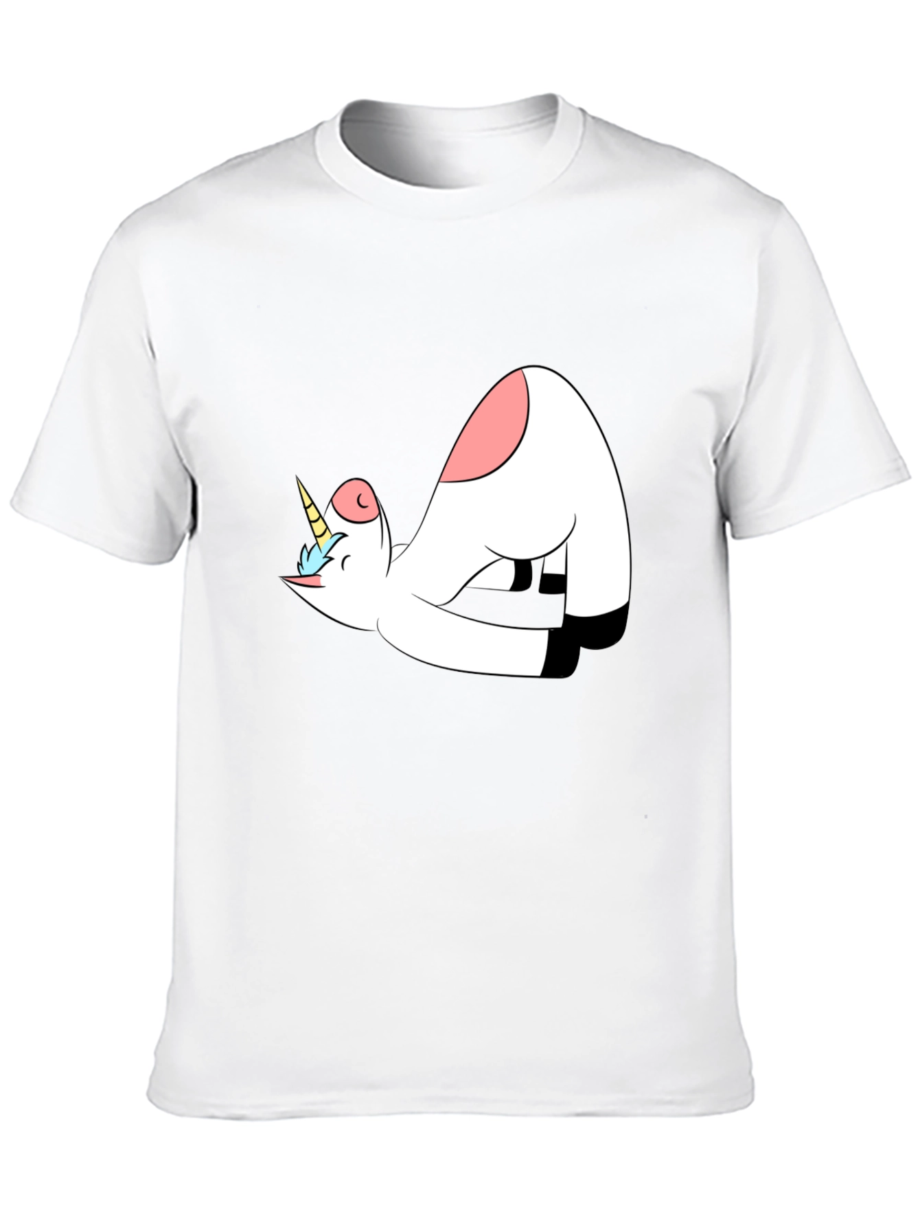 Unicorn Yoga Black T-Shirt