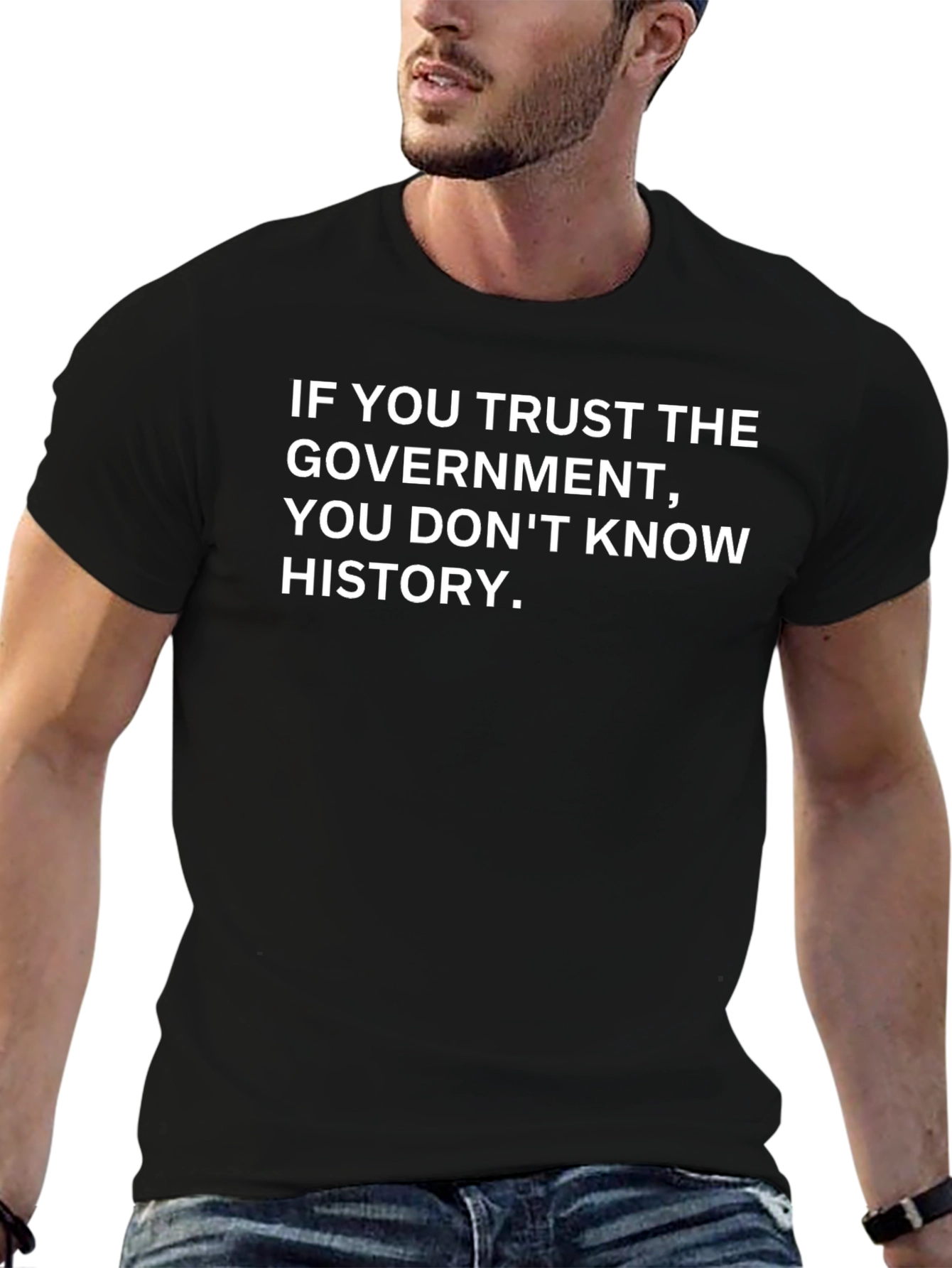 Trust No Government T-Shirt - Political Statement Tee