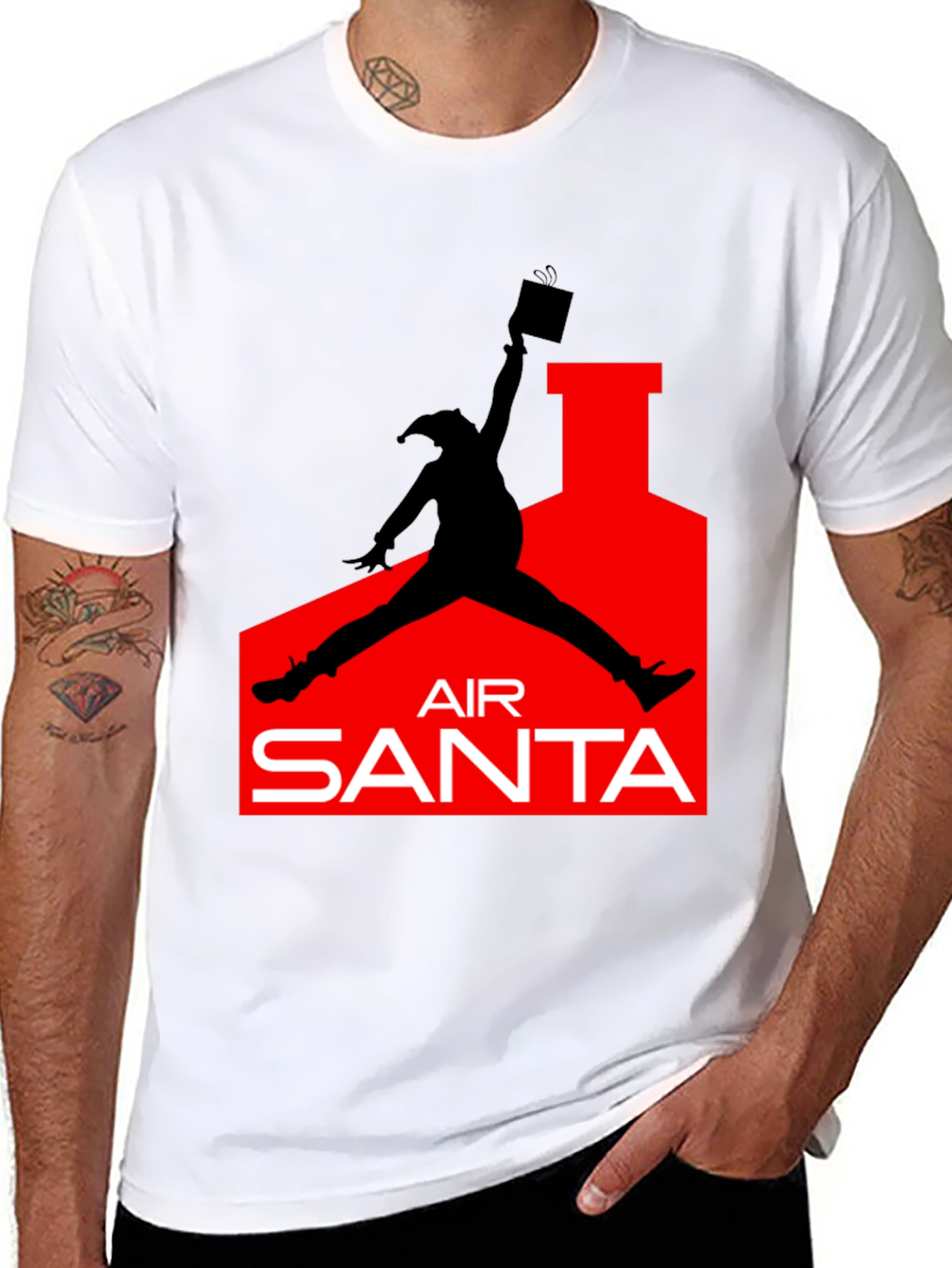 Air Santa T-Shirt - Holiday Christmas Fun