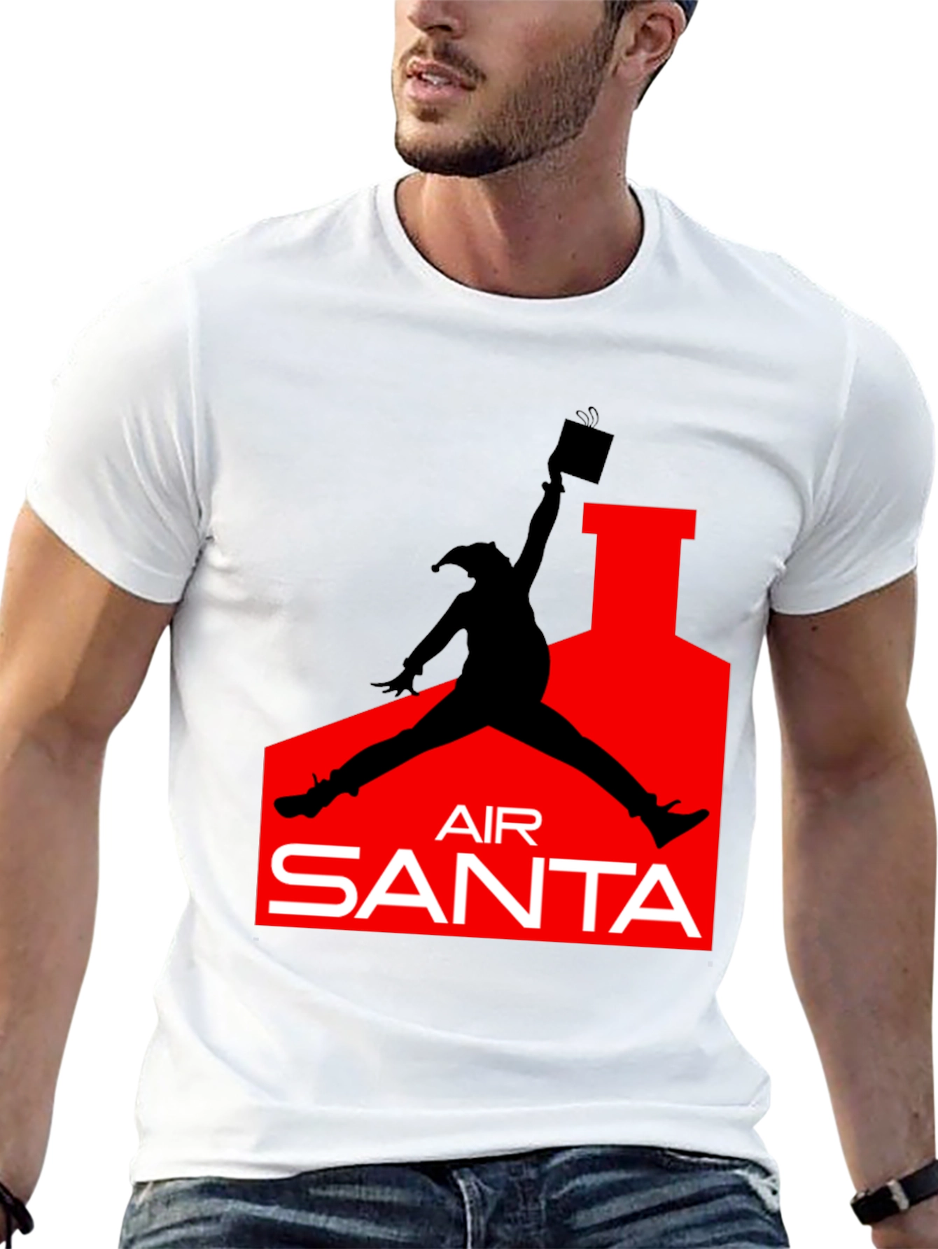 Air Santa T-Shirt - Holiday Christmas Fun