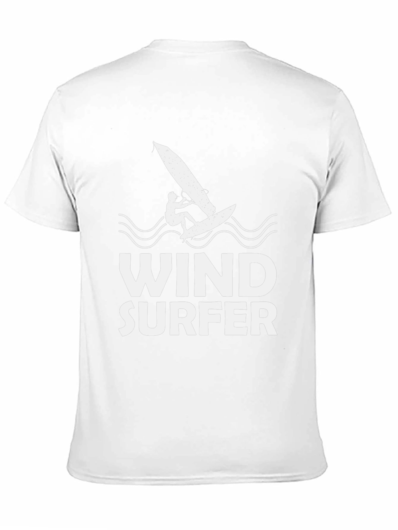 Windsurfer Graphic Tee - Black Cotton T-Shirt