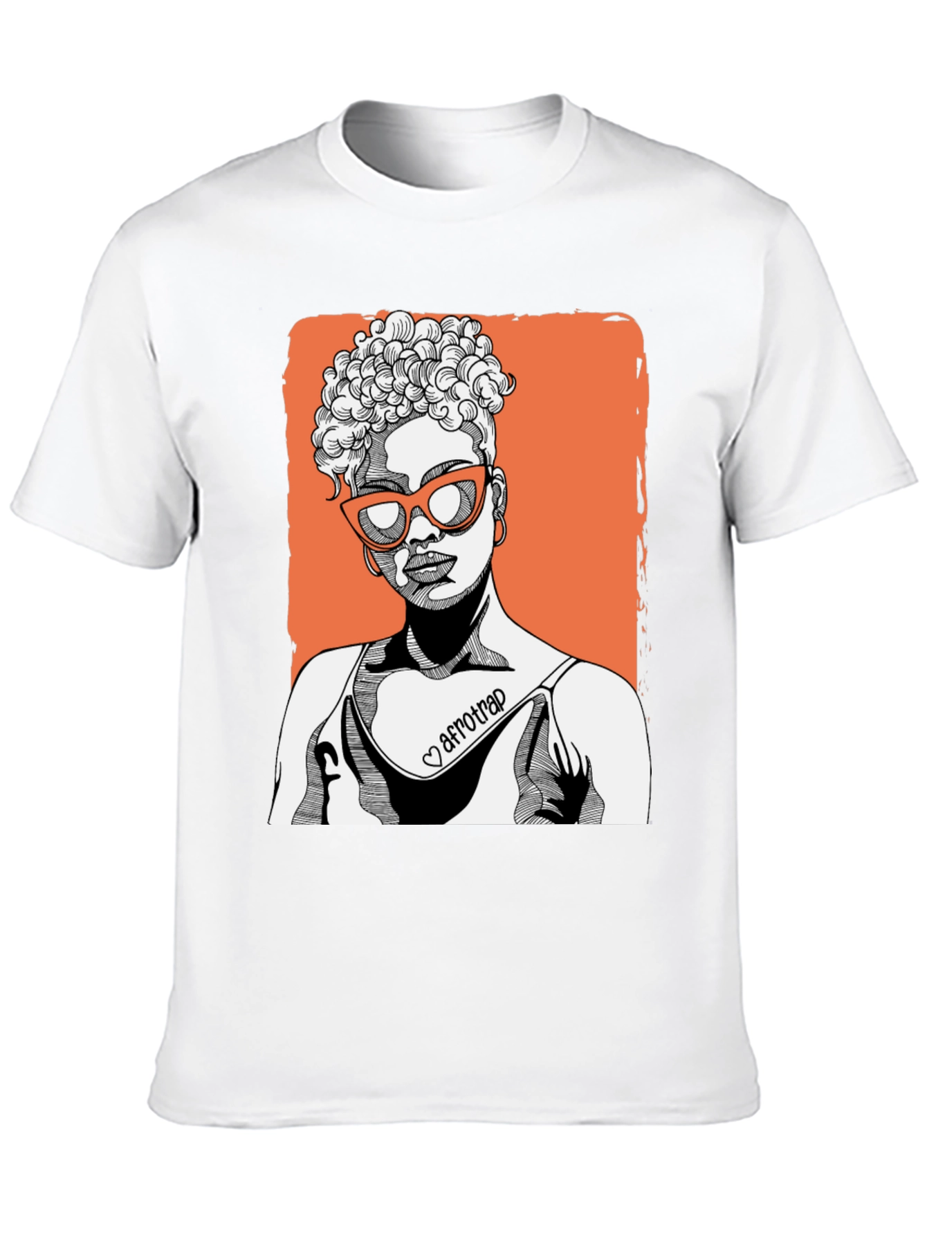 Afrotrap Graphic Tee - Stylish Black T-Shirt