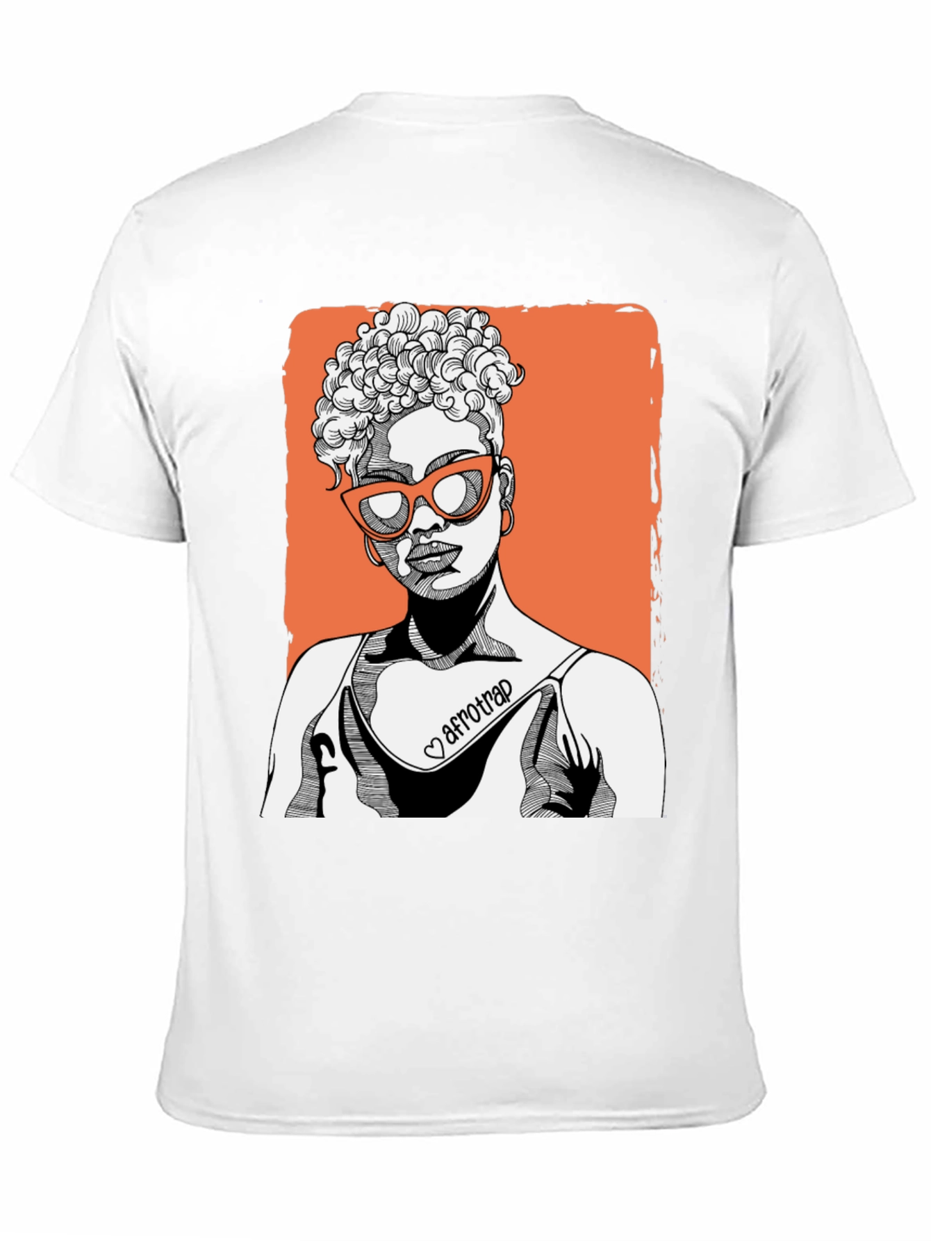 Afrotrap Graphic Tee - Stylish Black T-Shirt