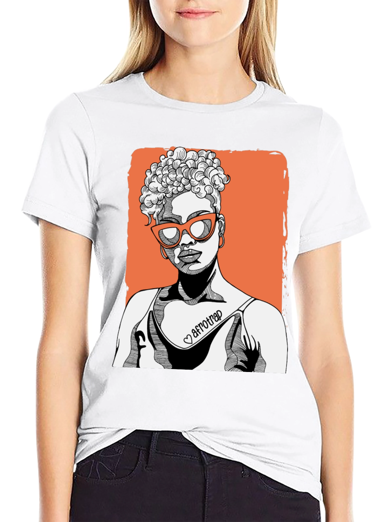 Afrotrap Graphic Tee - Stylish Black T-Shirt