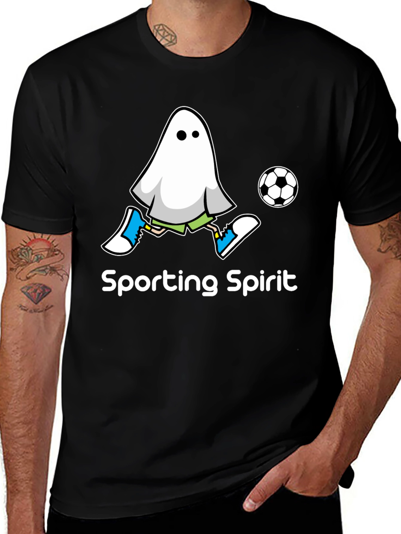 Sporting Spirit Ghost Soccer T-Shirt