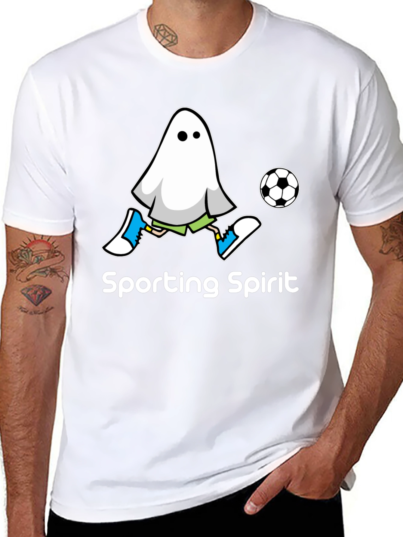 Sporting Spirit Ghost Soccer T-Shirt
