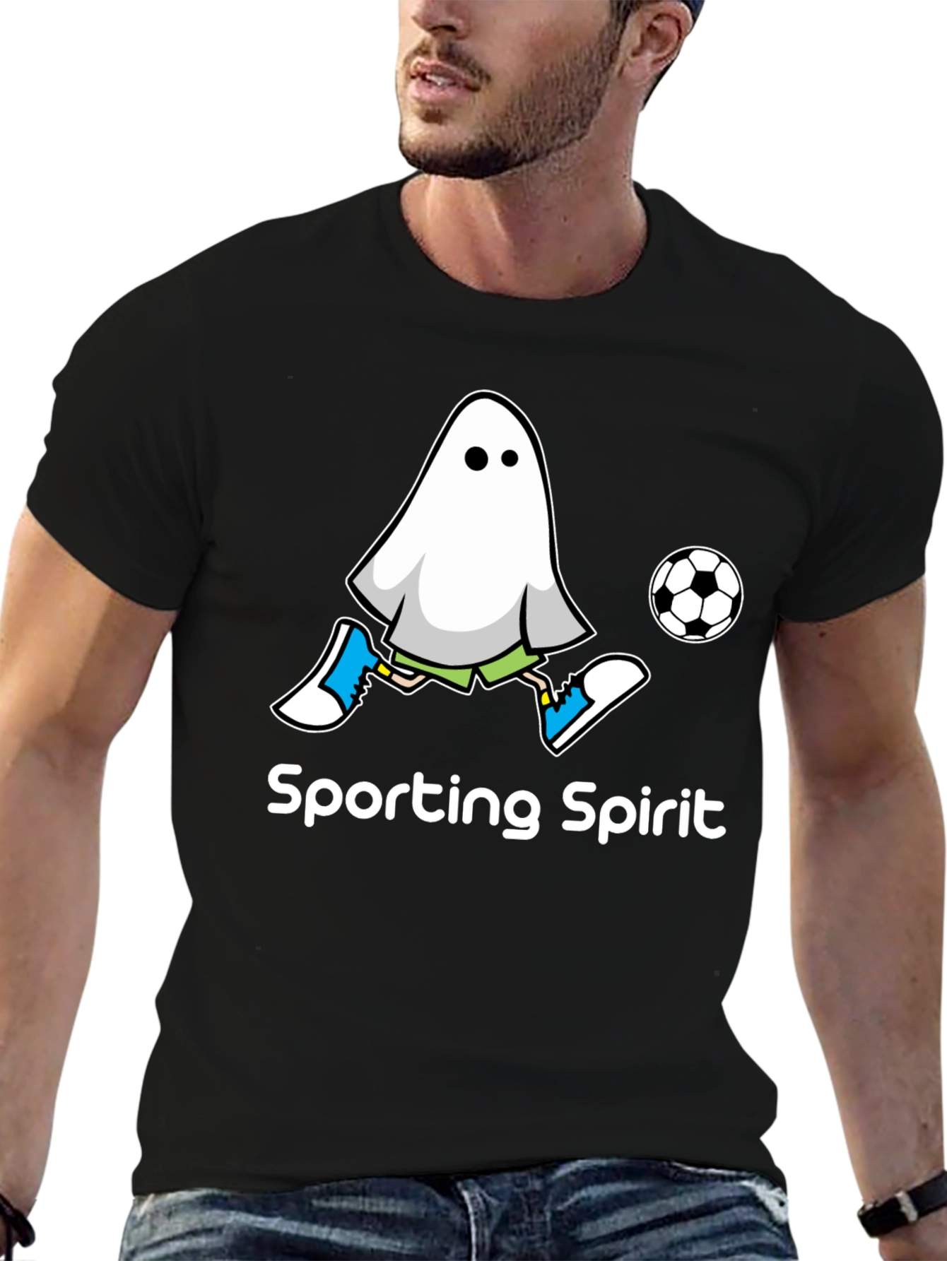 Sporting Spirit Ghost Soccer T-Shirt