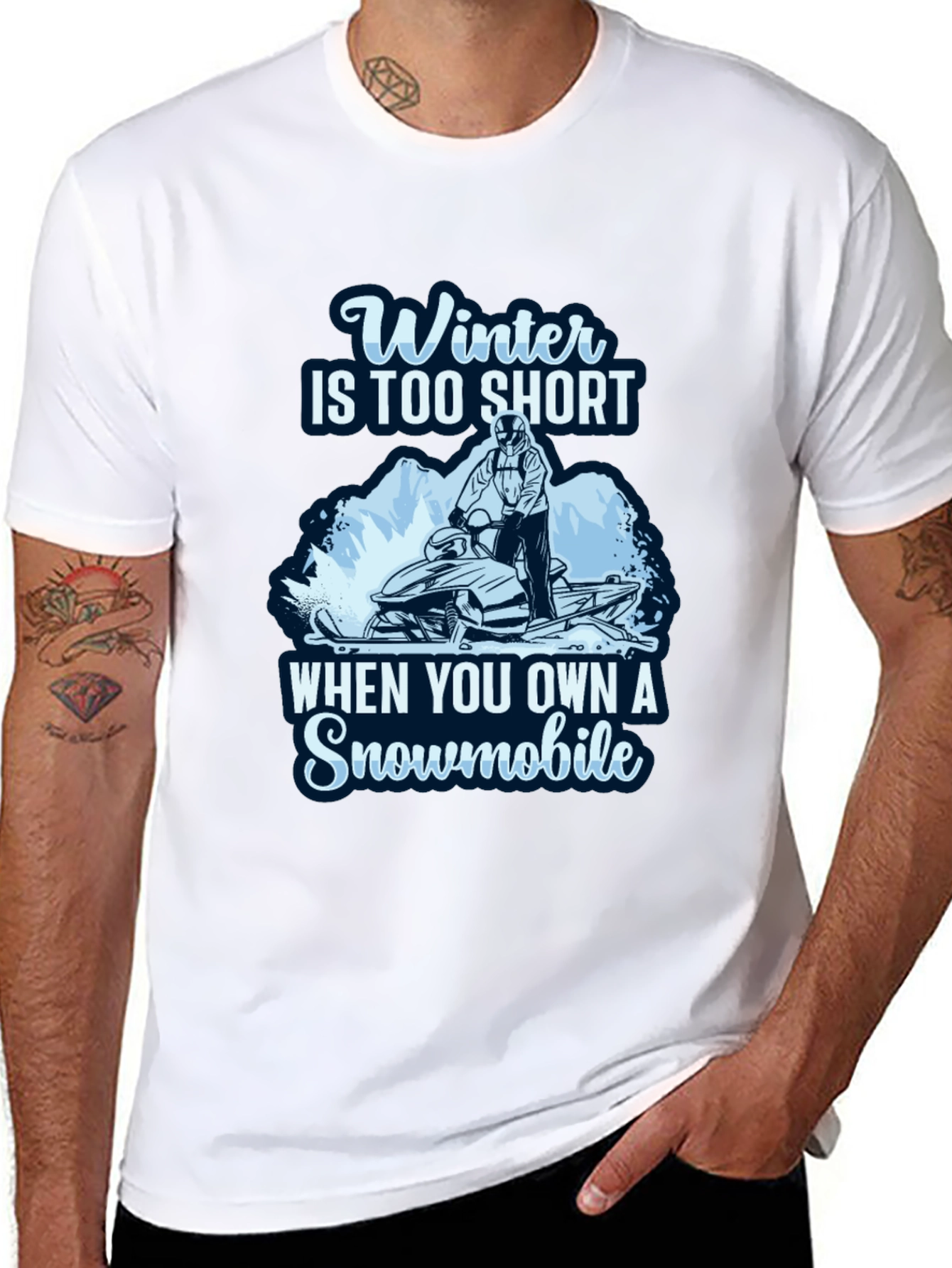 Winter Snowmobile T-Shirt