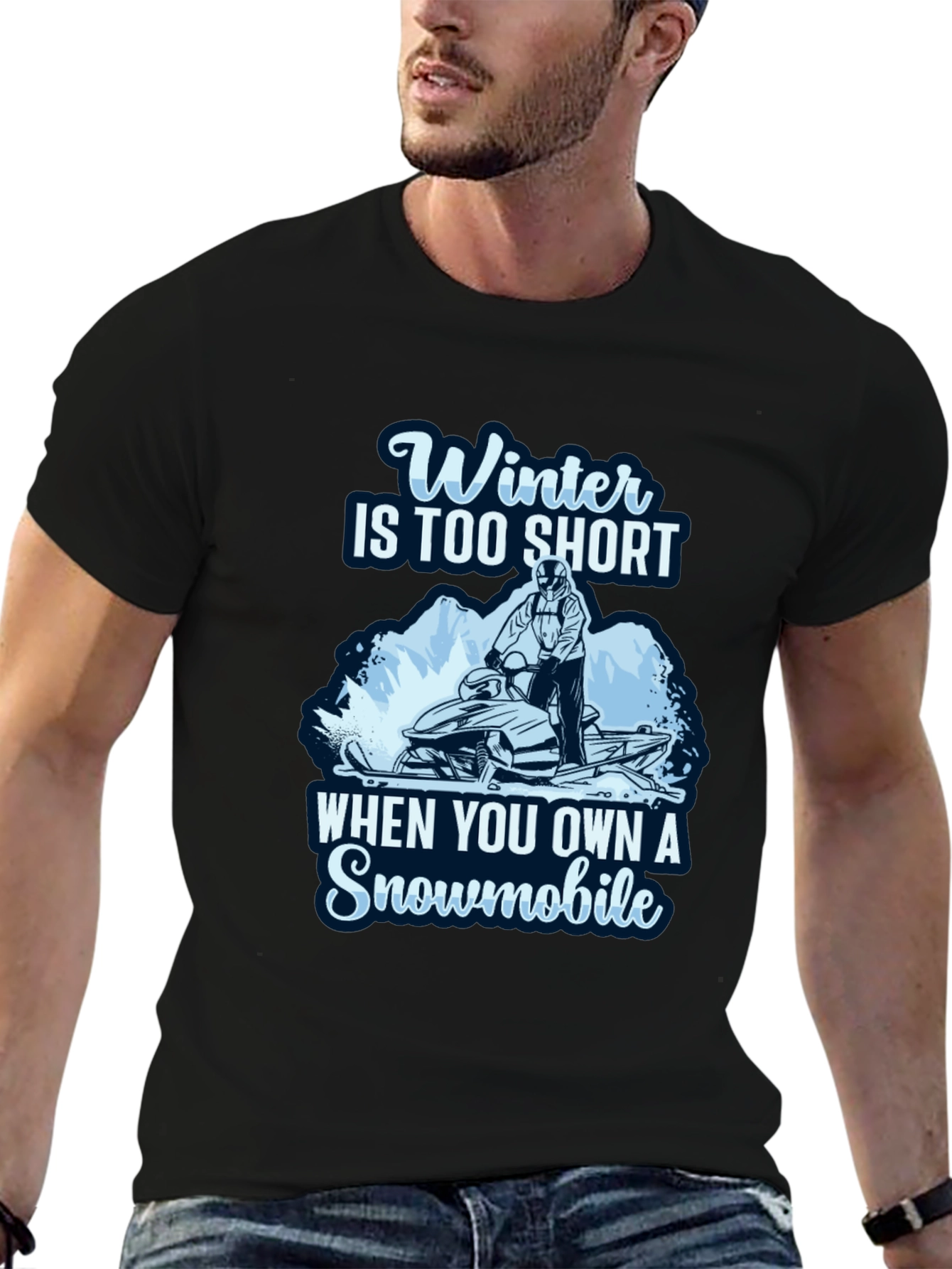 Winter Snowmobile T-Shirt
