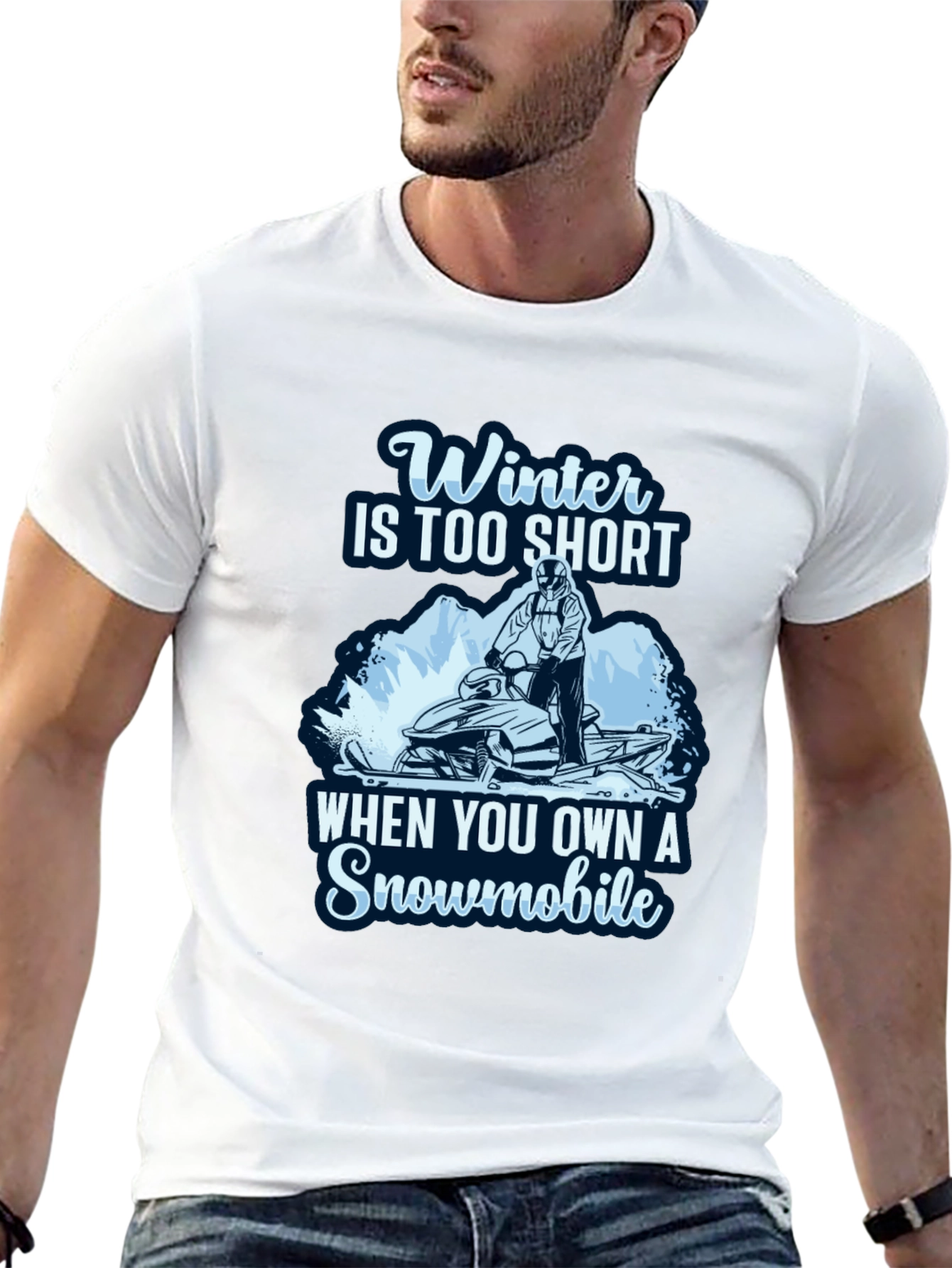 Winter Snowmobile T-Shirt