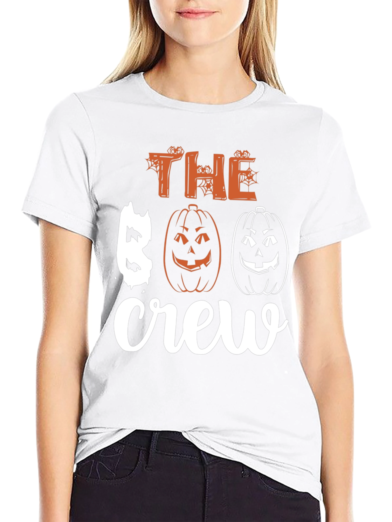 The Boo Crew Halloween Graphic T-Shirt
