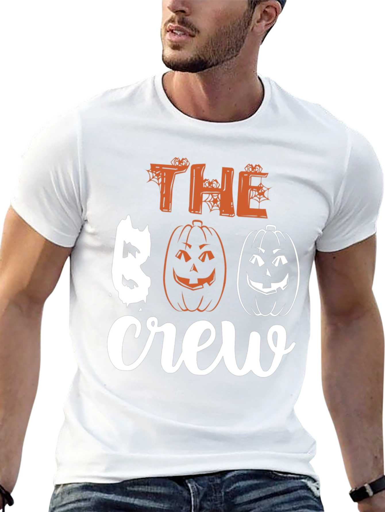 The Boo Crew Halloween Graphic T-Shirt