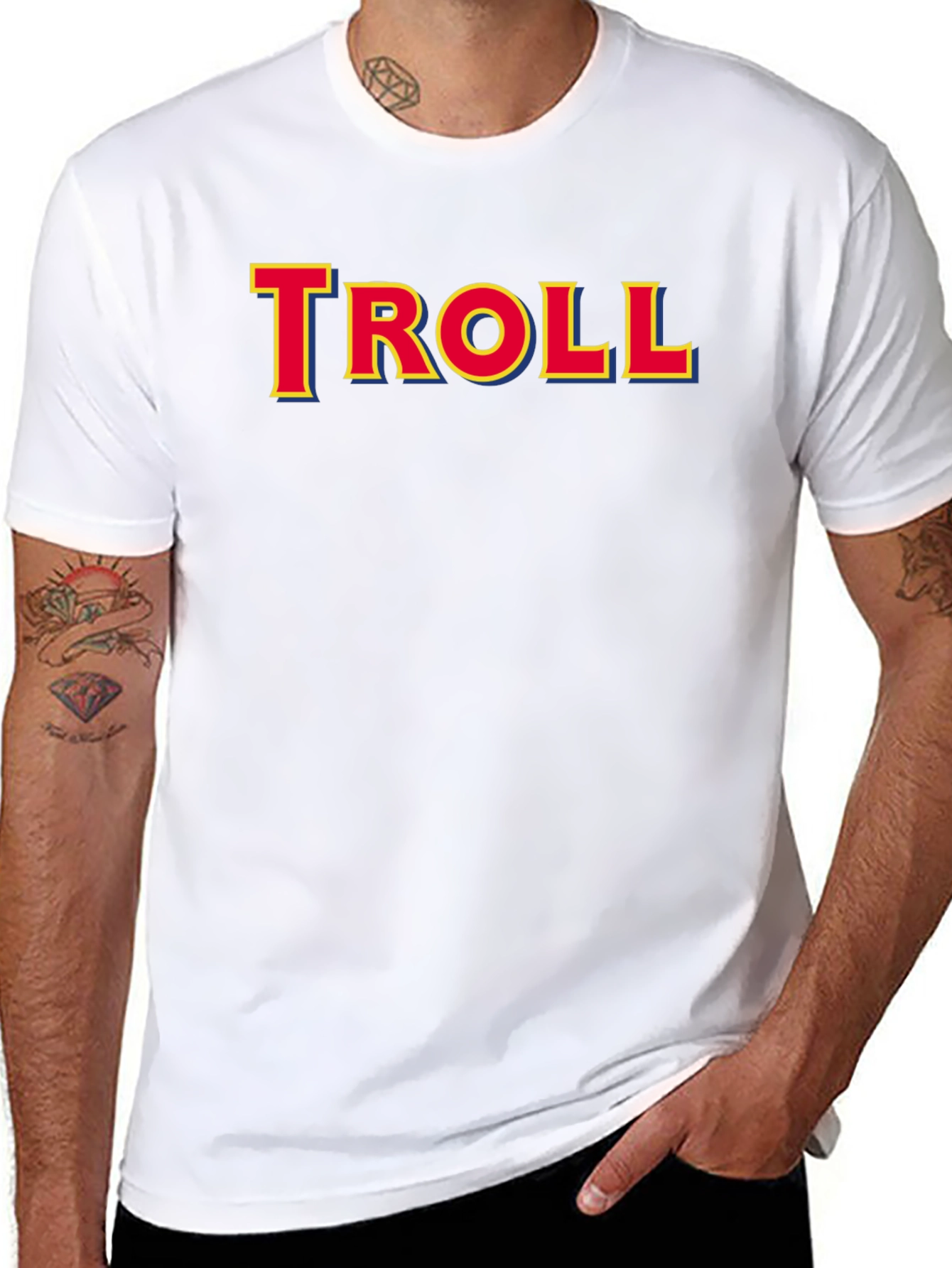 Troll Graphic Tee - Bold Statement T-Shirt