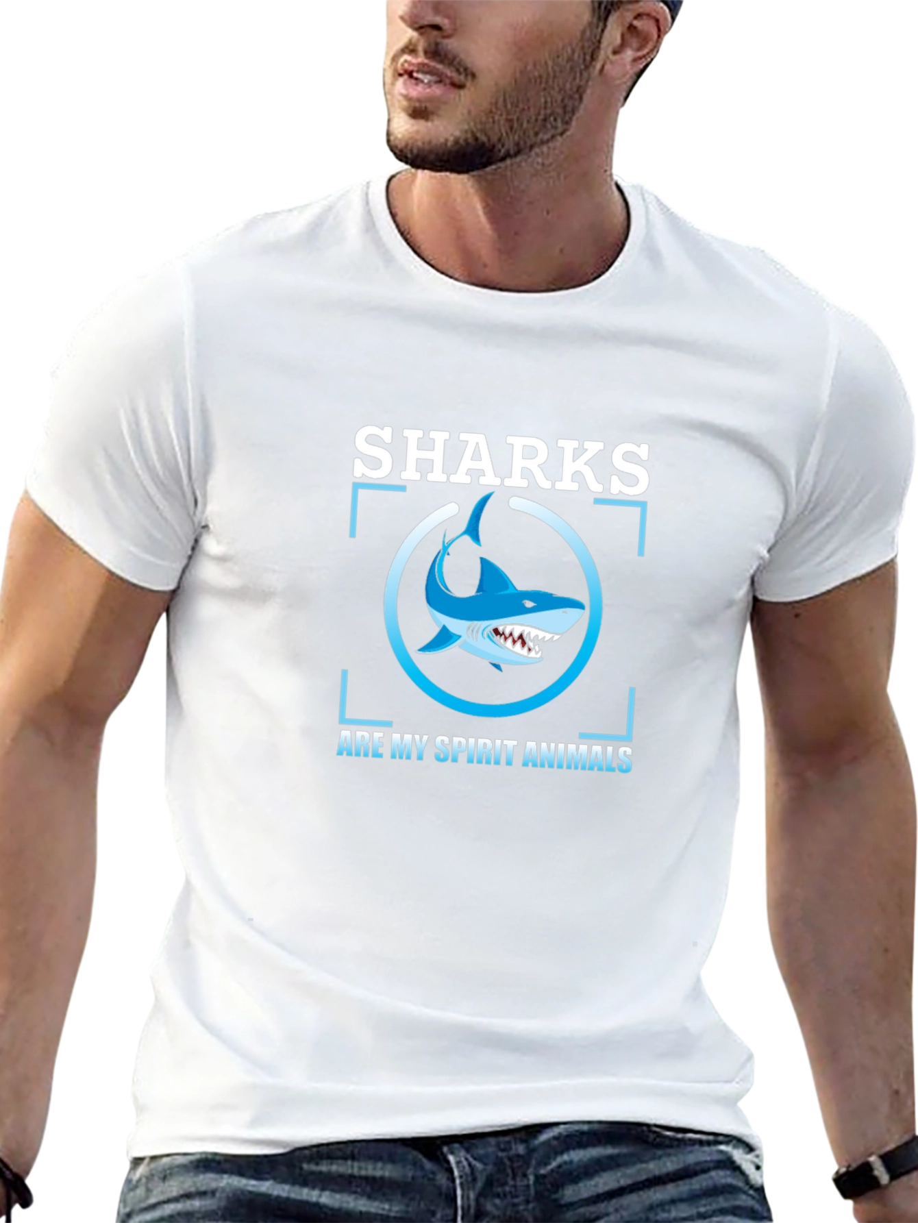 Sharks Are My Spirit Animals Graphic Tee