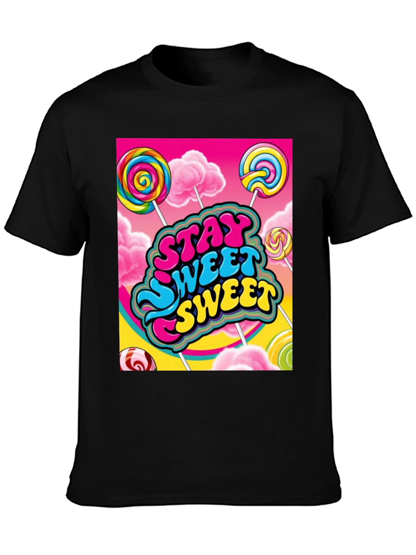 Stay Sweet T-Shirt Candy Lollipop Design