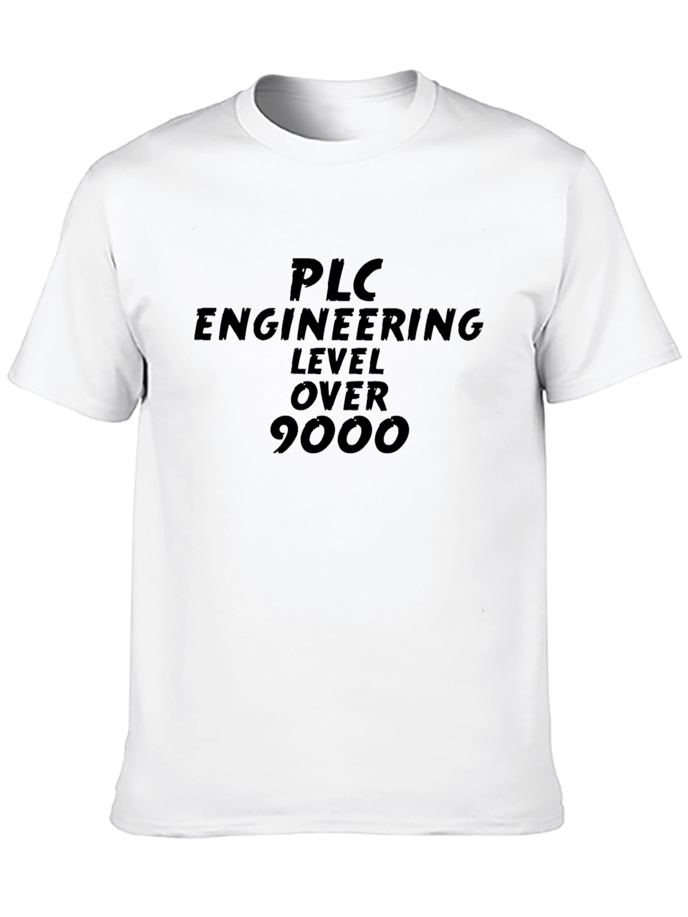 PLC Engineering Level Over 9000 Black T-Shirt