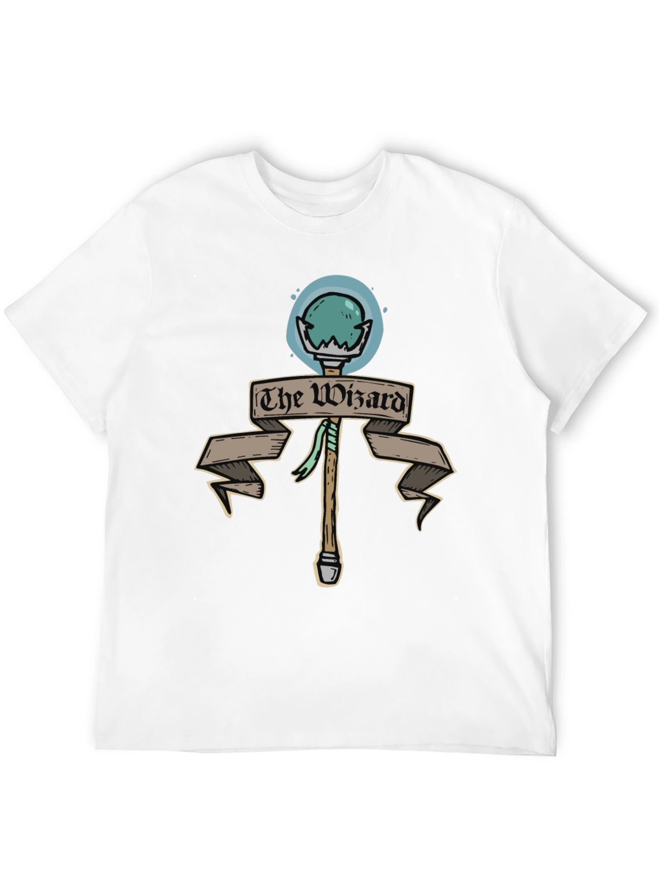 The Wizard Staff Black T-Shirt