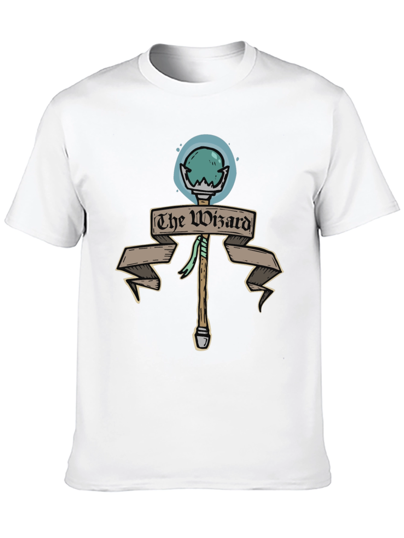 The Wizard Staff Black T-Shirt