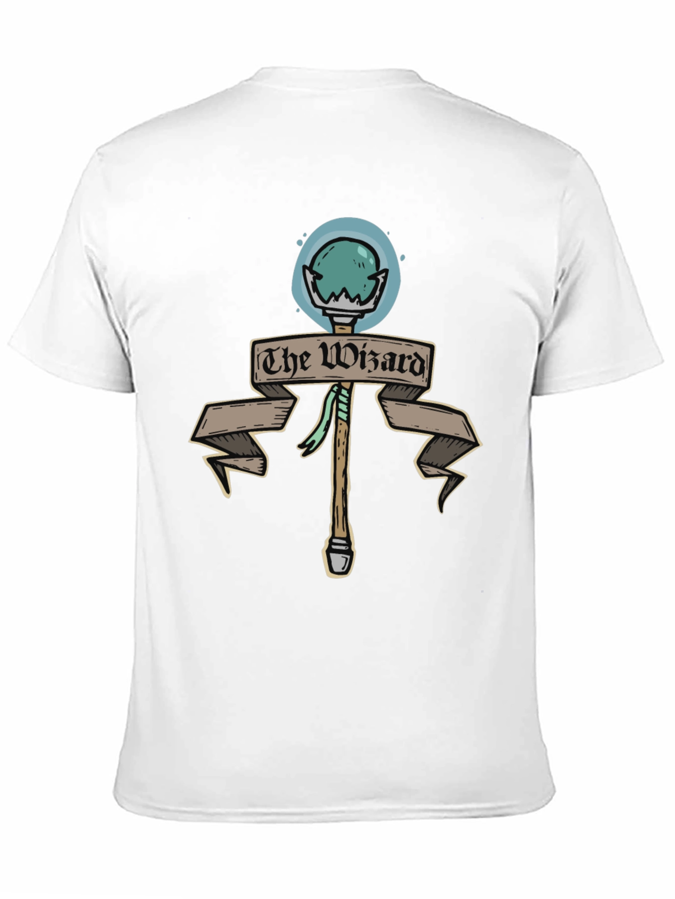 The Wizard Staff Black T-Shirt
