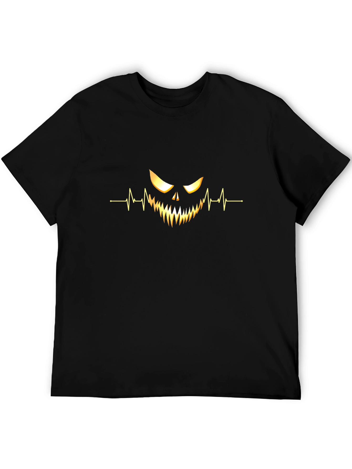 Spooky Heartbeat Graphic Tee - Halloween Shirt