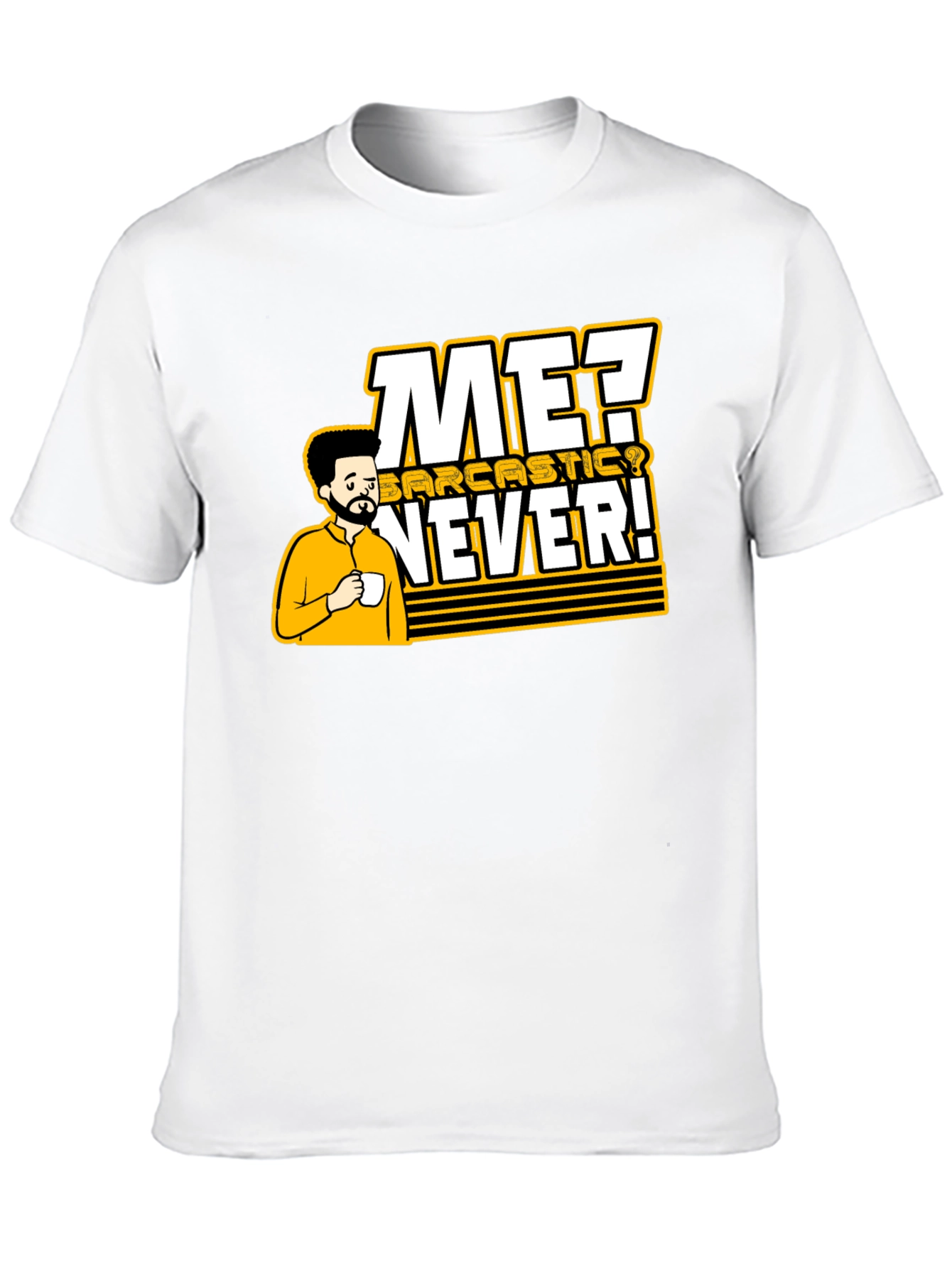 Sarcastic Humor Graphic Black T-Shirt