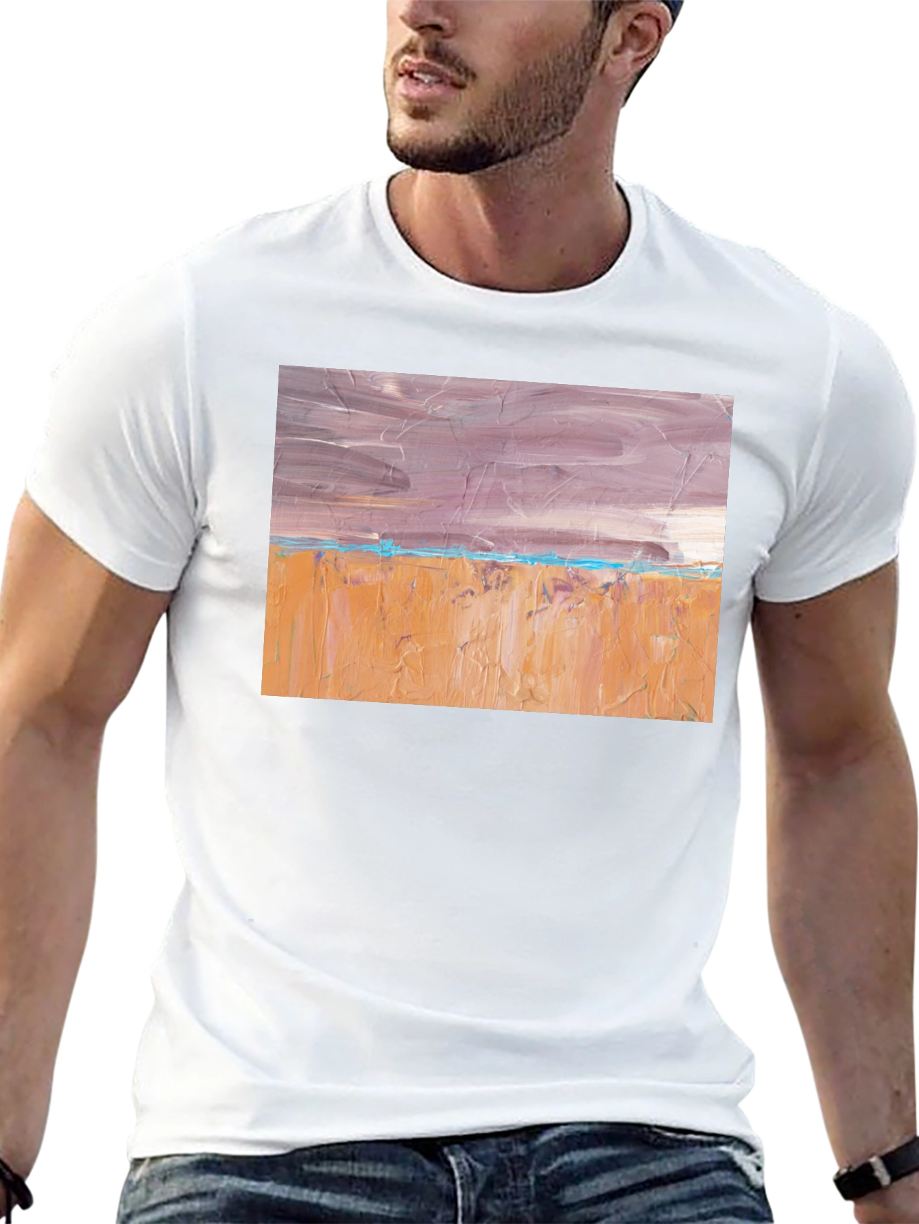 Abstract Landscape Graphic T-Shirt