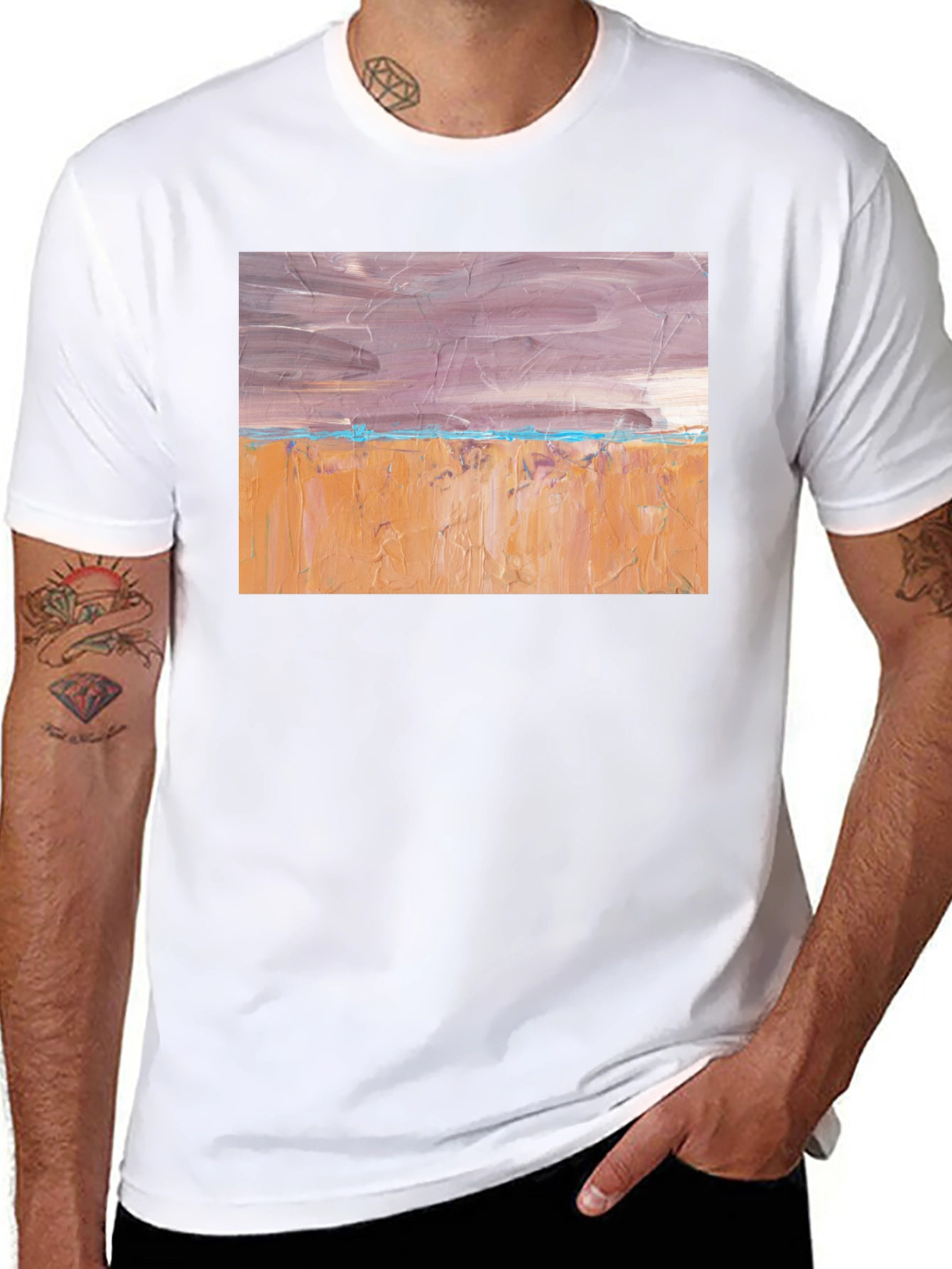 Abstract Landscape Graphic T-Shirt