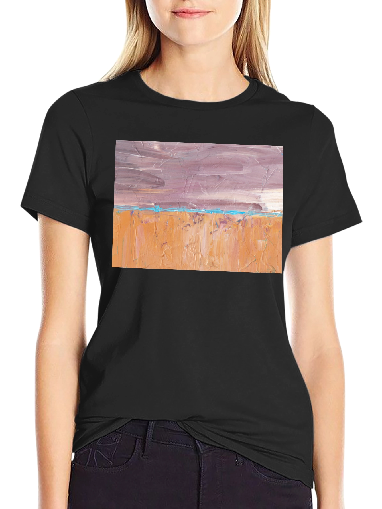 Abstract Landscape Graphic T-Shirt