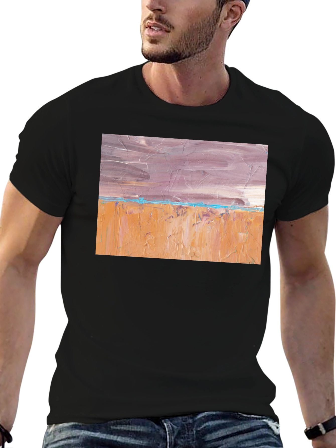 Abstract Landscape Graphic T-Shirt