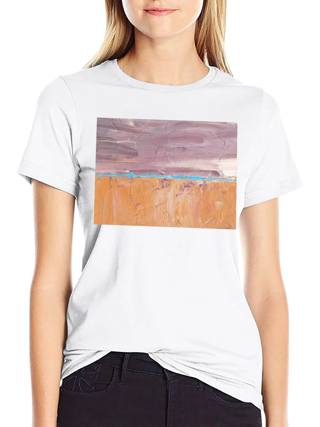 Abstract Landscape Graphic T-Shirt