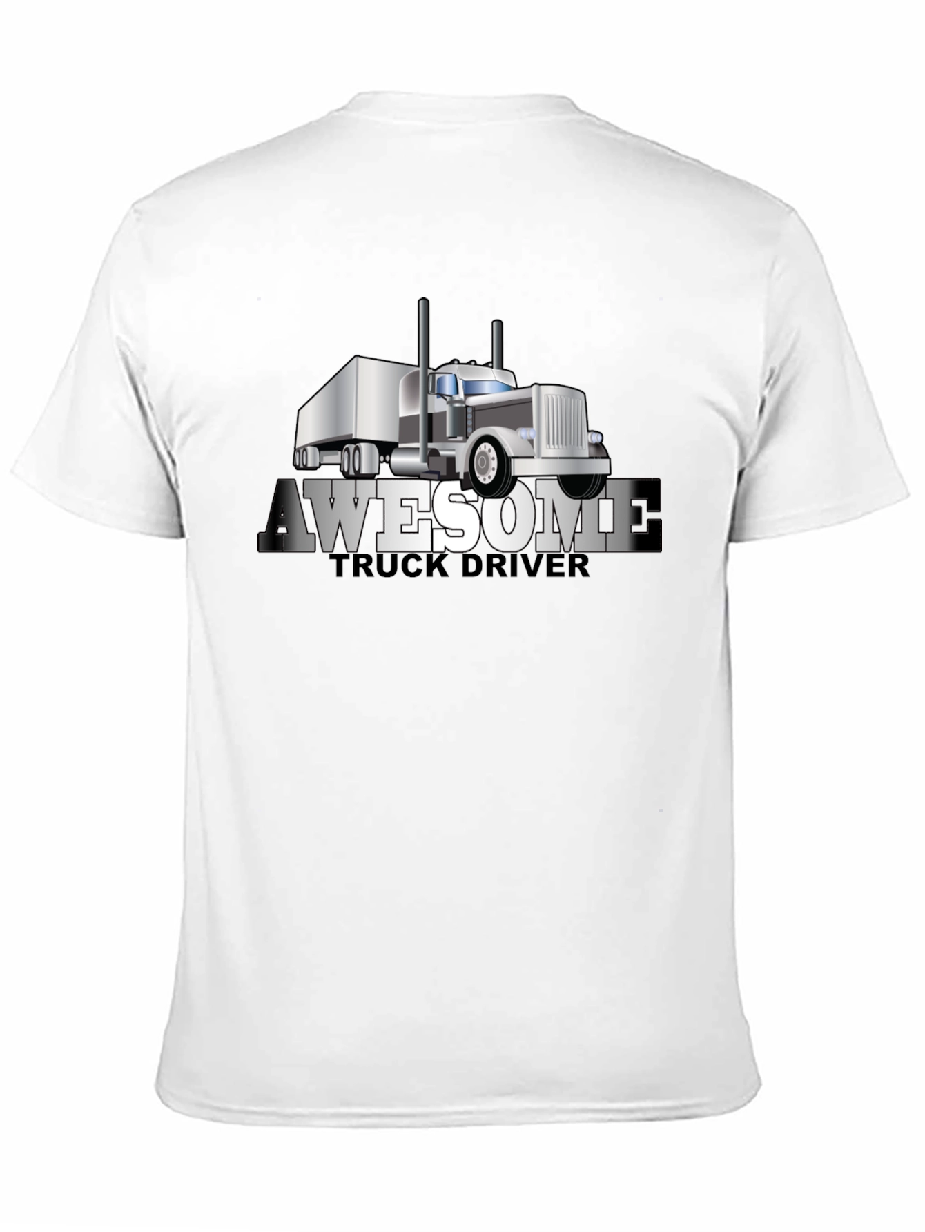 Awesome Truck Driver T-Shirt - Black
