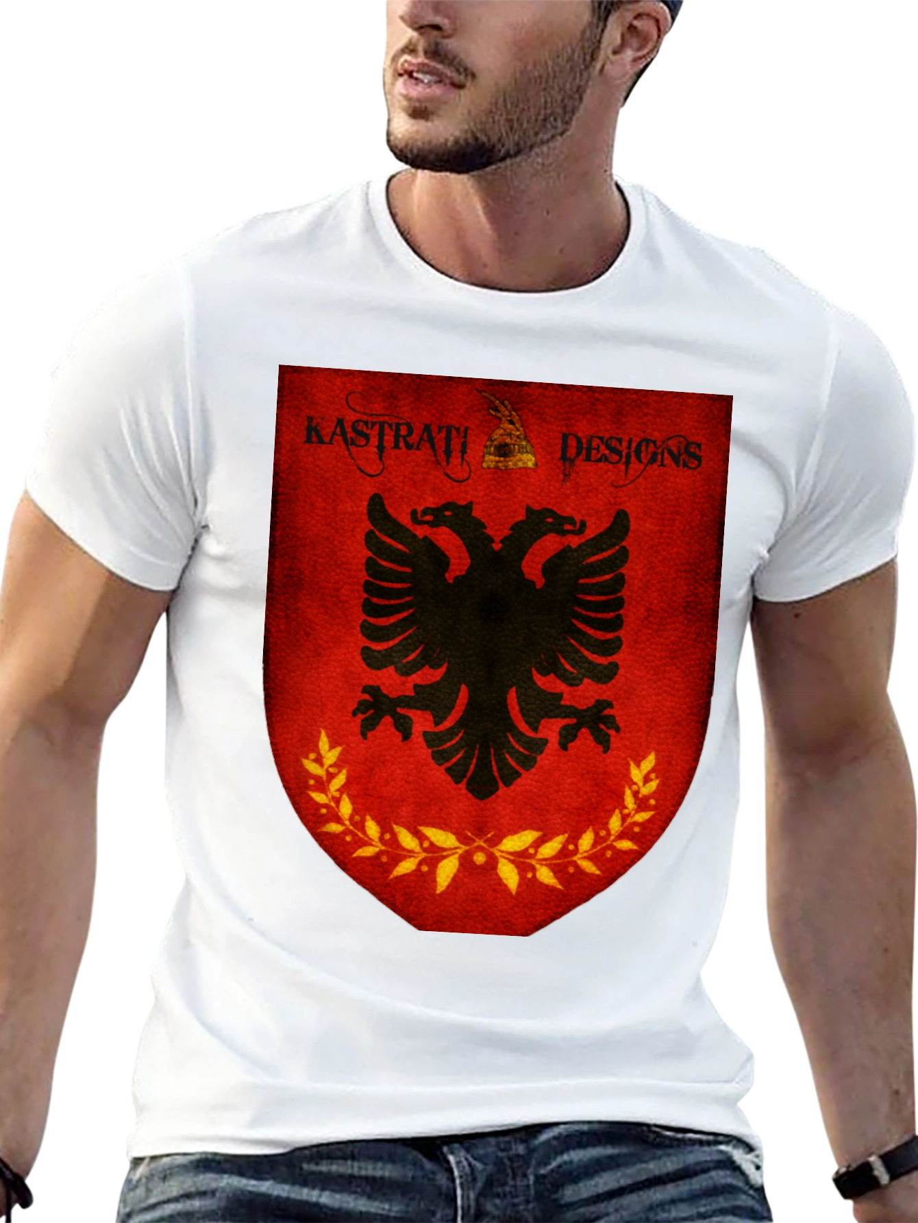 Albanian Eagle Shield Graphic T-Shirt - Kastrati Designs