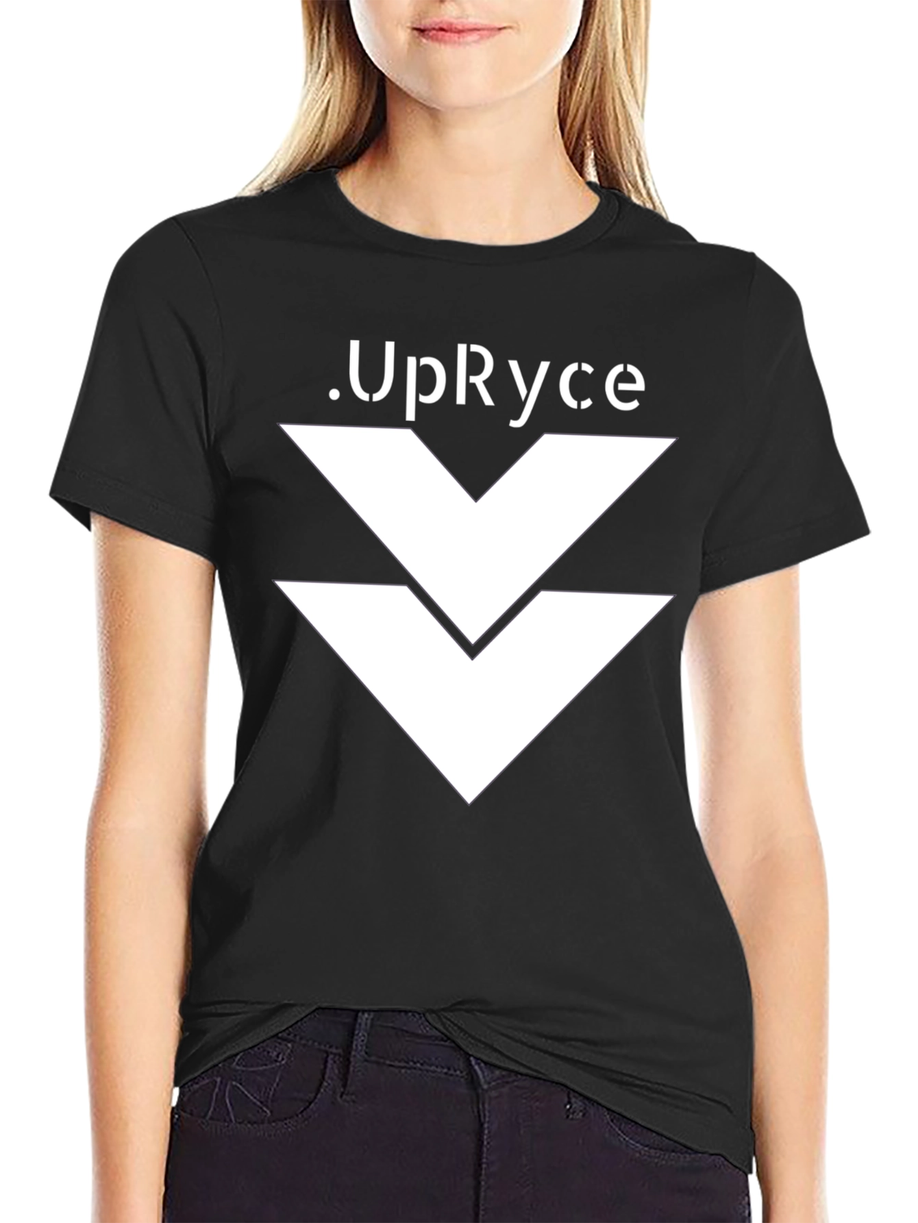 UpRyce Graphic Print Black T-Shirt